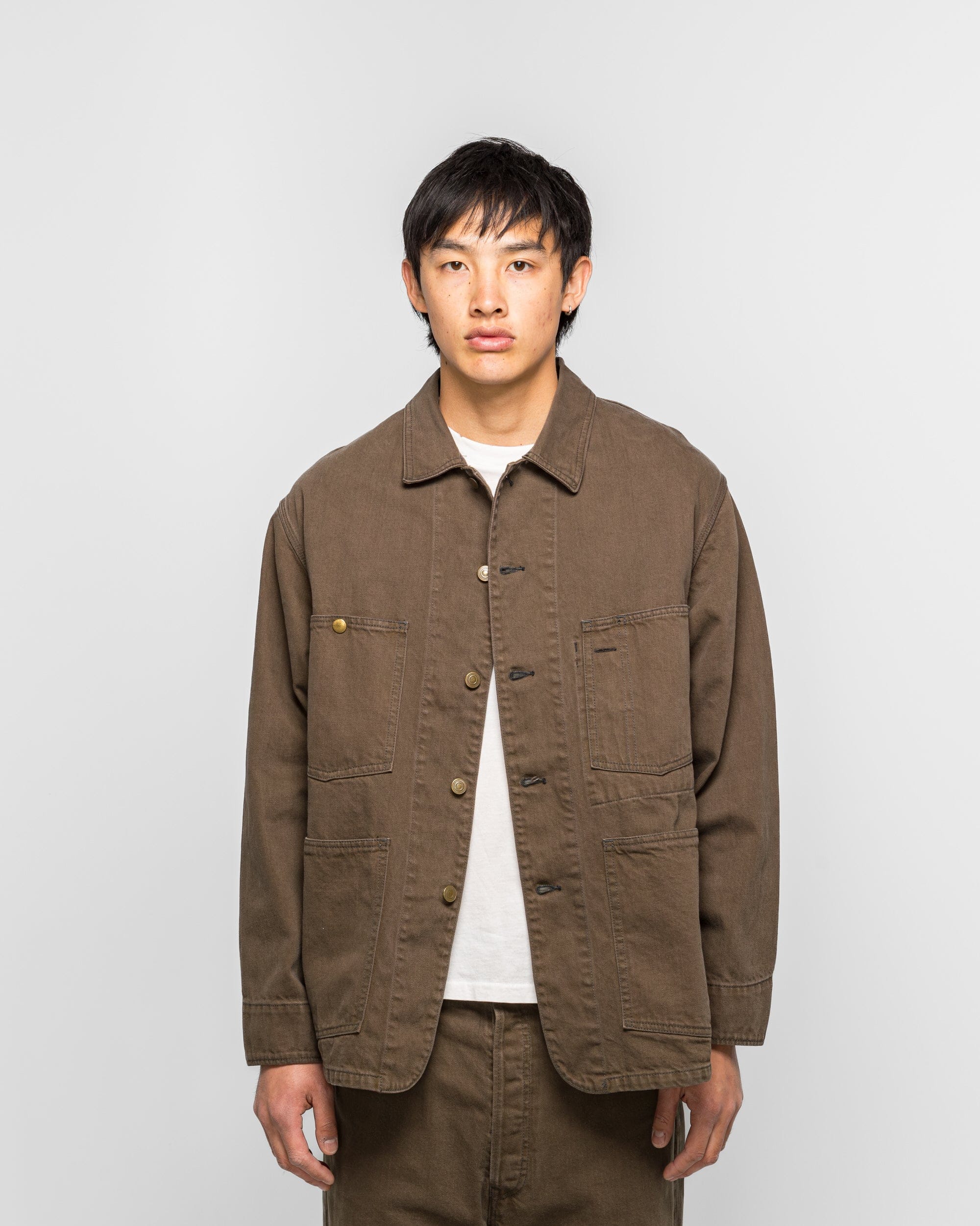 Unlikely Chore Jacket Color Denim - Brown Wash