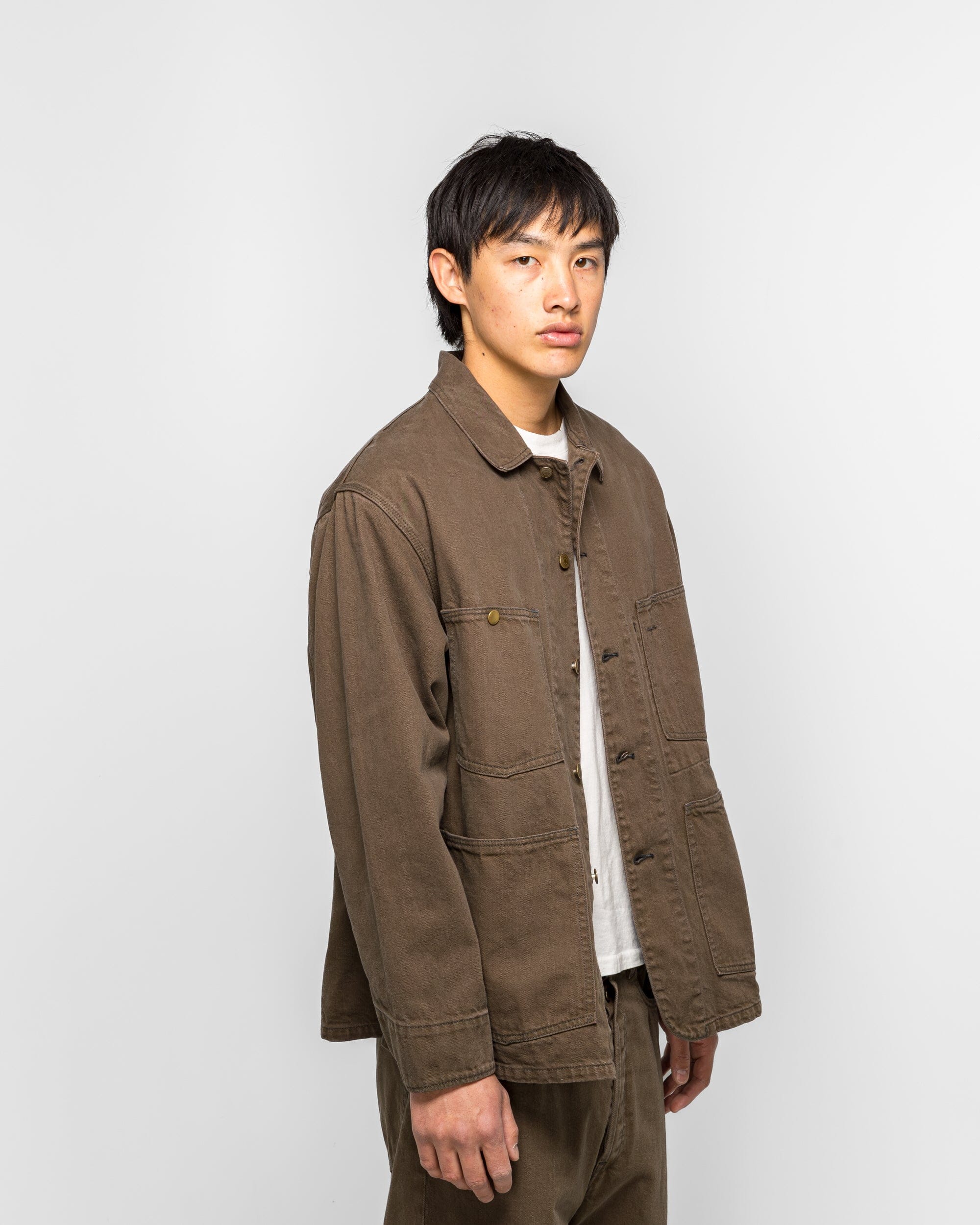Unlikely Chore Jacket Color Denim - Brown Wash