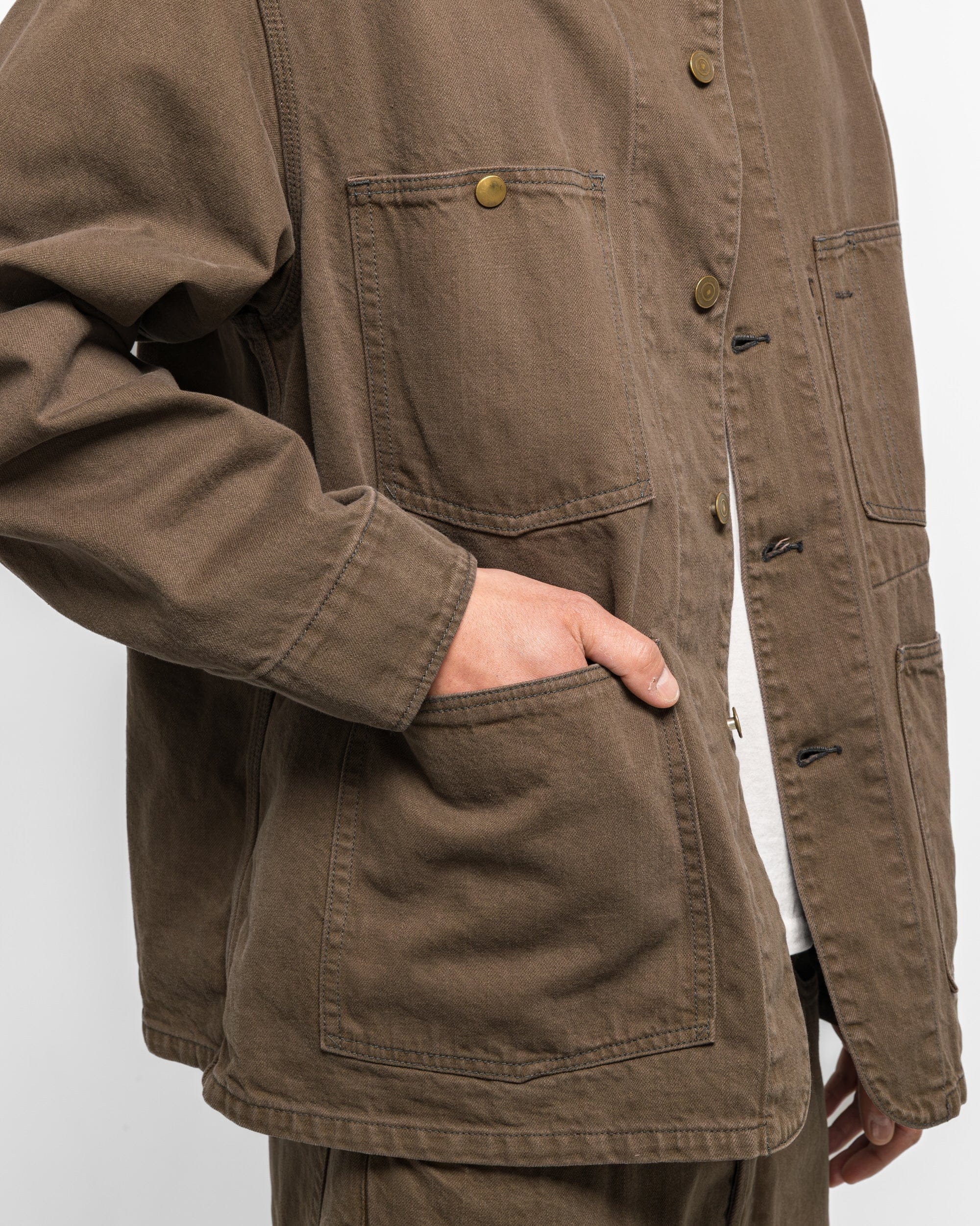 Unlikely Chore Jacket Color Denim - Brown Wash