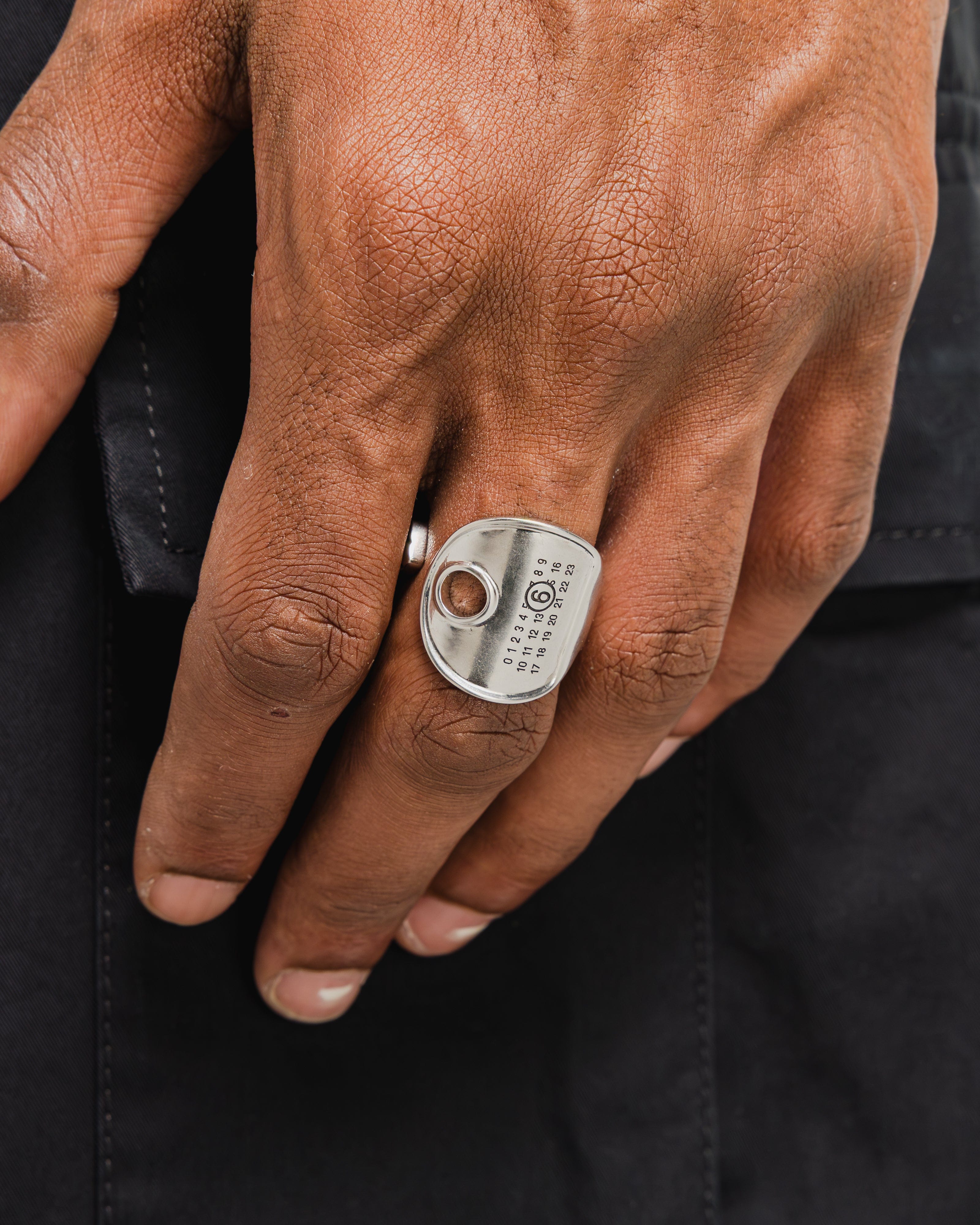 MM6 Bent Key Ring - Silver Toned Brass