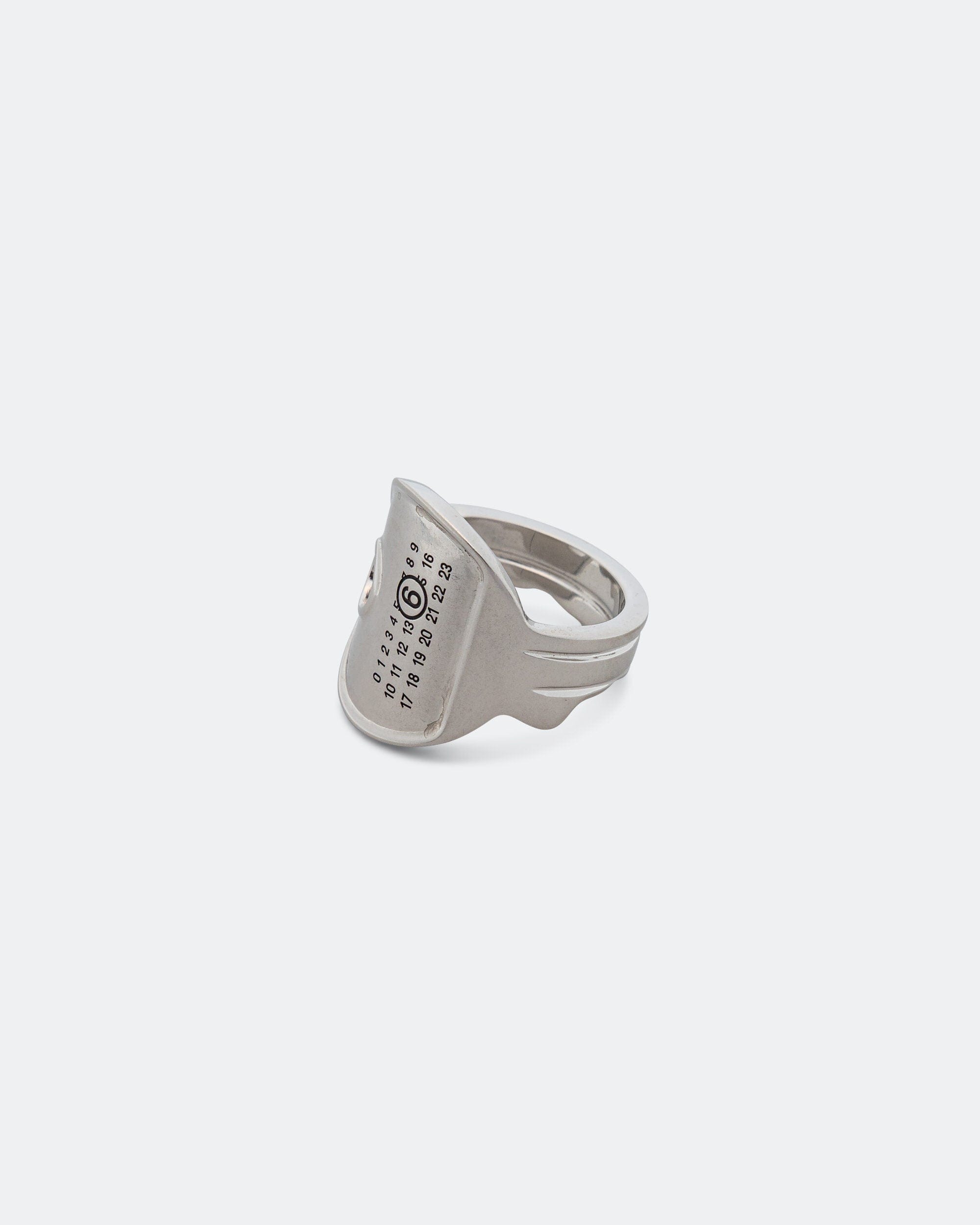 MM6 Bent Key Ring - Silver Toned Brass