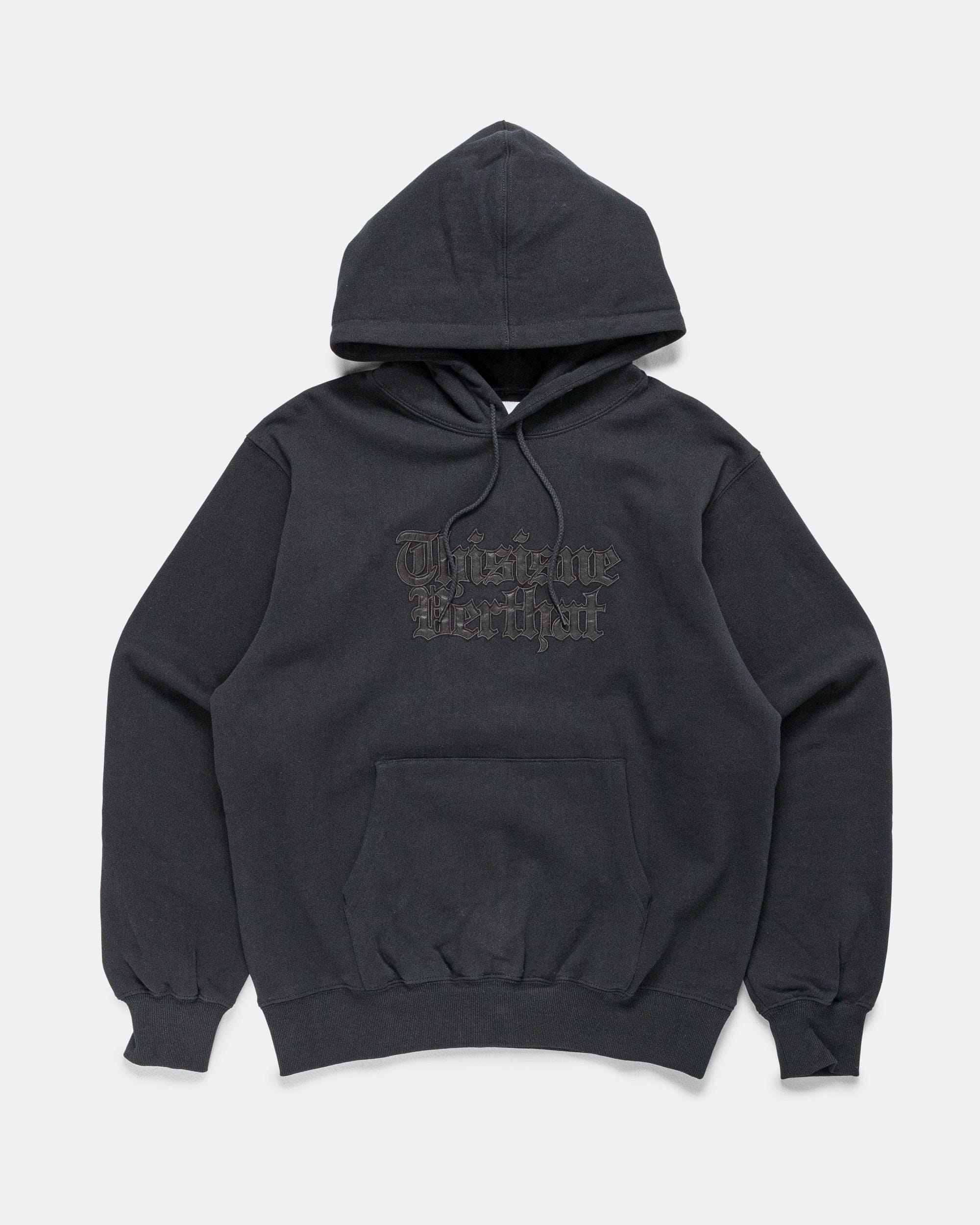 thisisneverthat Old English Logo Hoodie - Black