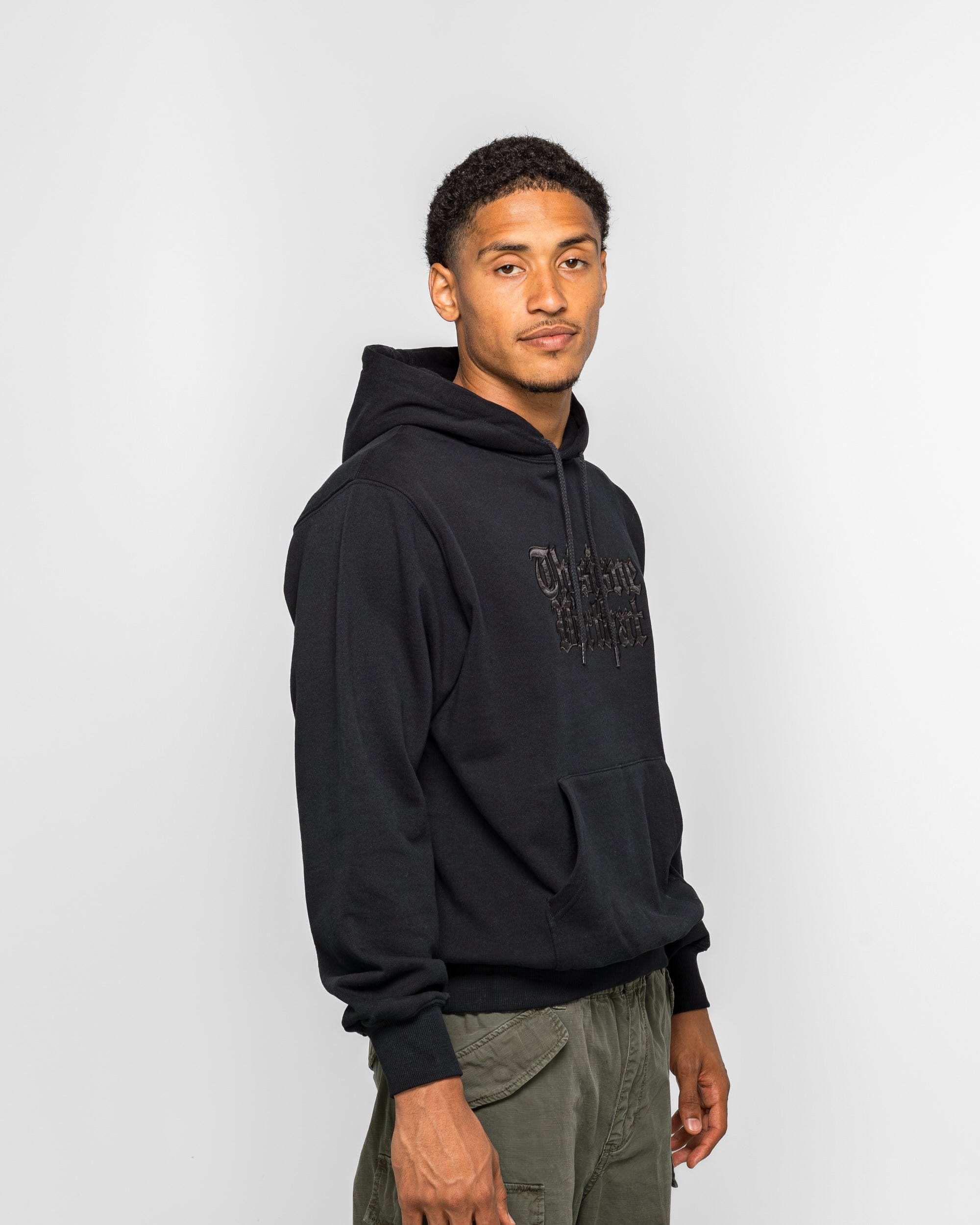 thisisneverthat Old English Logo Hoodie - Black