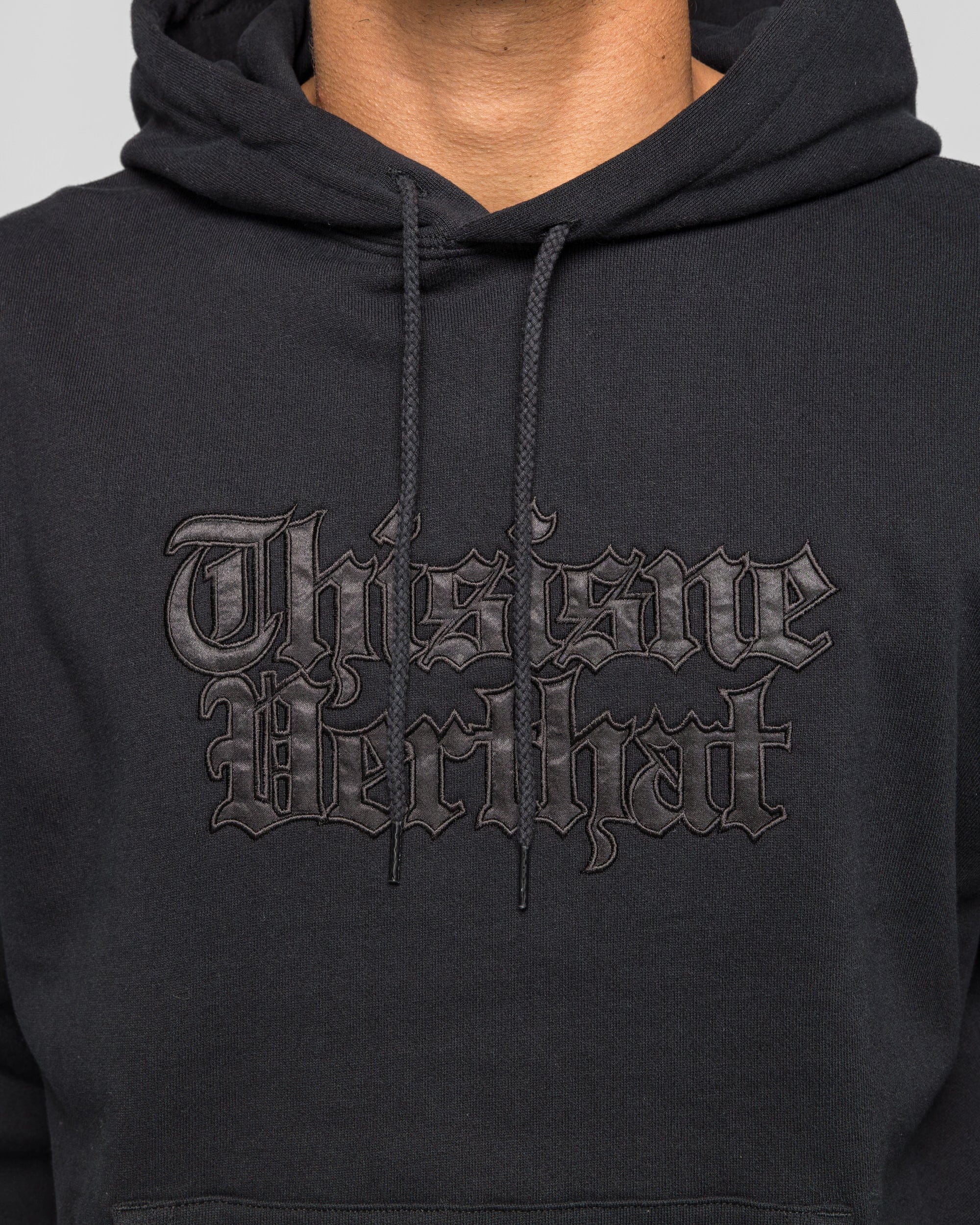 thisisneverthat Old English Logo Hoodie - Black