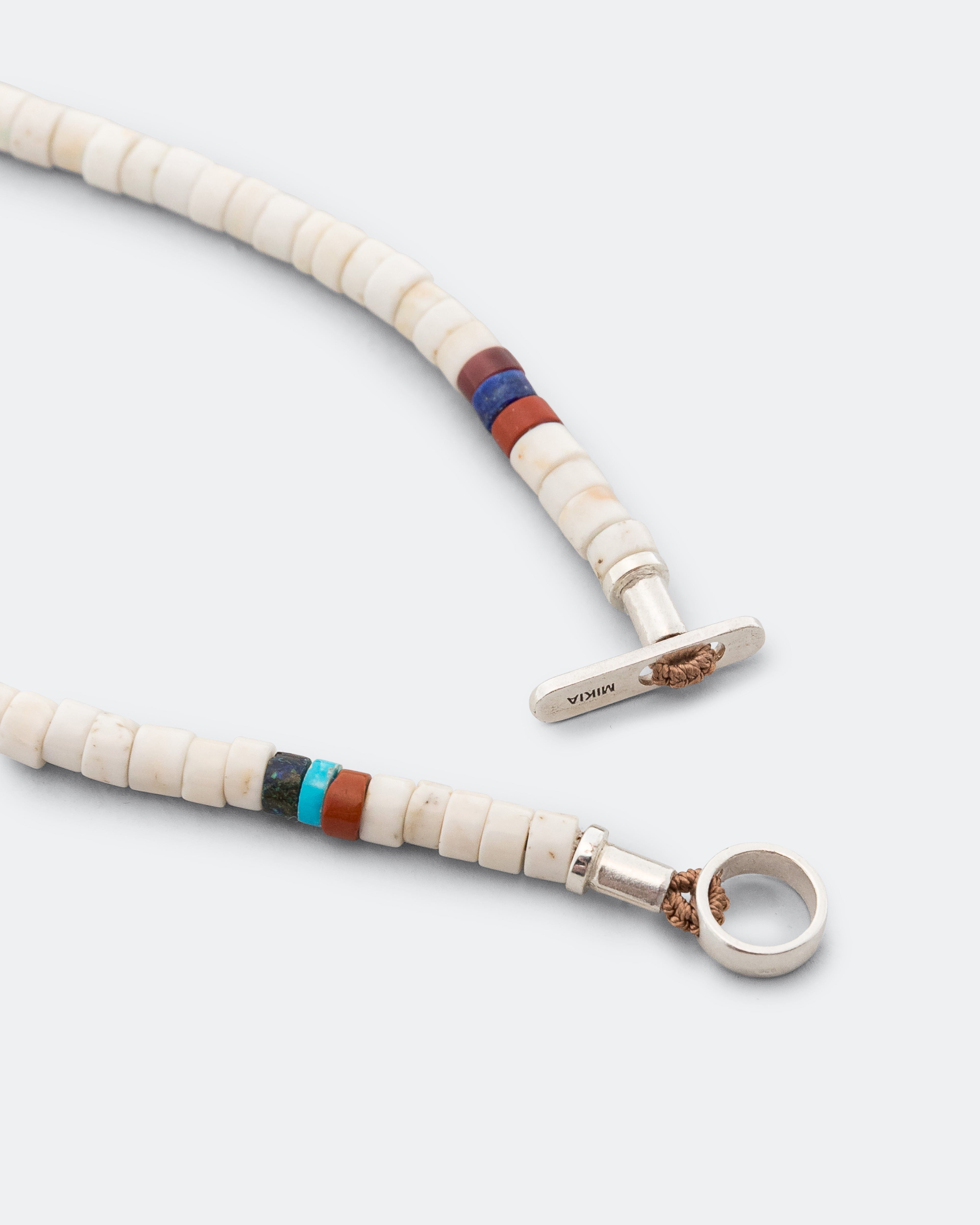 Mikia Silver Heishi Bracelet - Magnesite/925 Silver