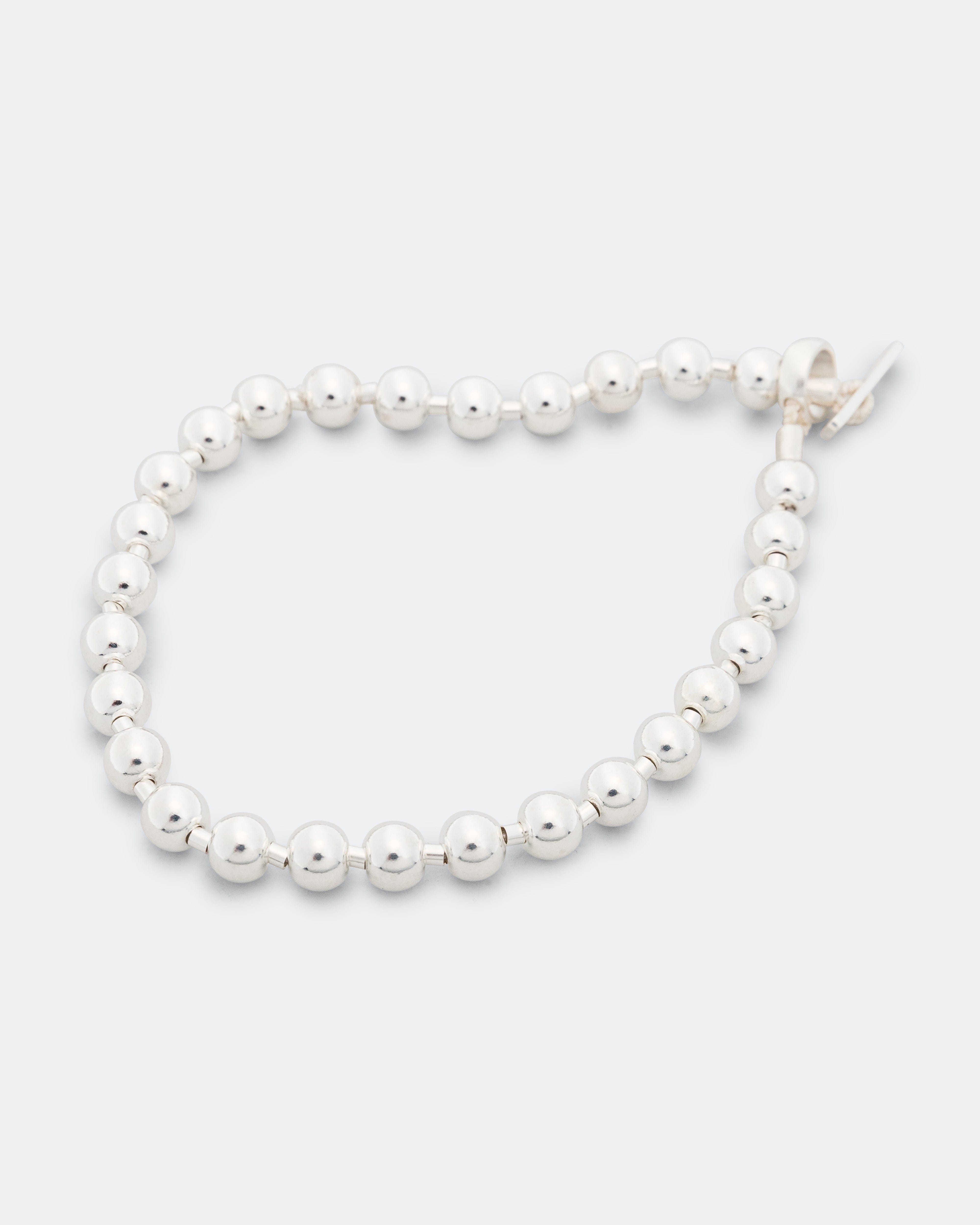Mikia Silver Ball 6mm Bracelet - 925 Silver