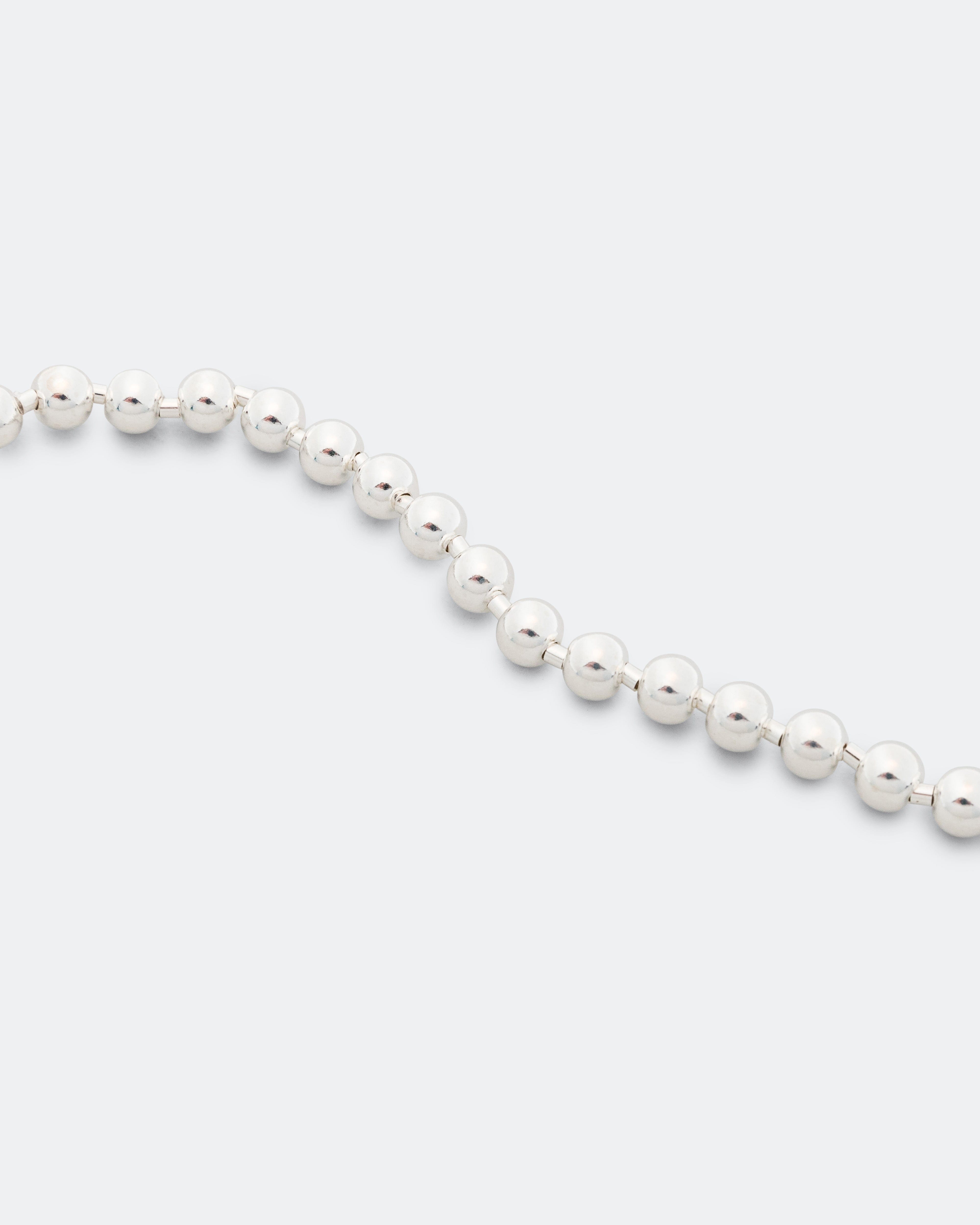 Mikia Silver Ball 6mm Bracelet - 925 Silver