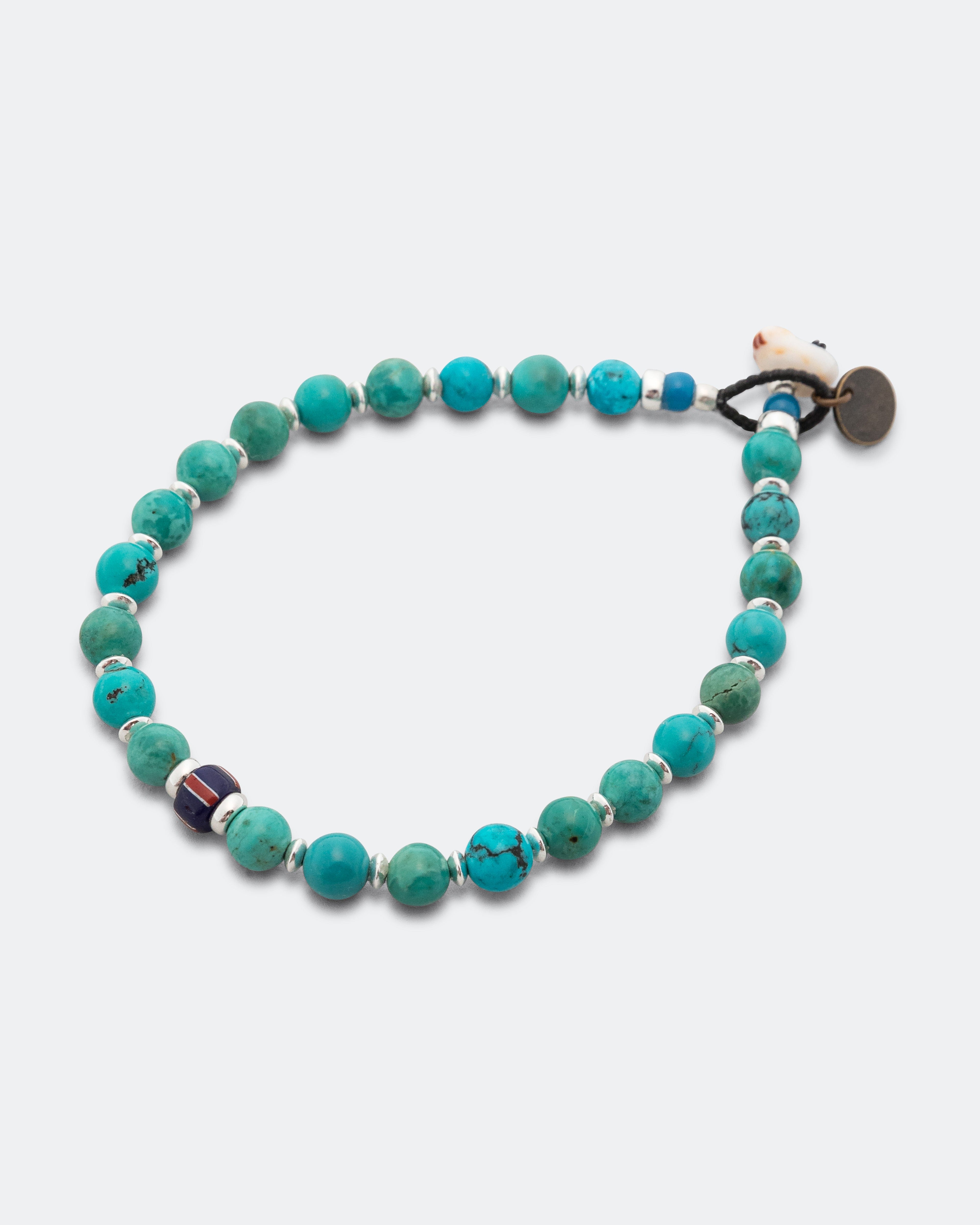 Mikia 6mm Stone Bracelet - Turquoise/925 Silver