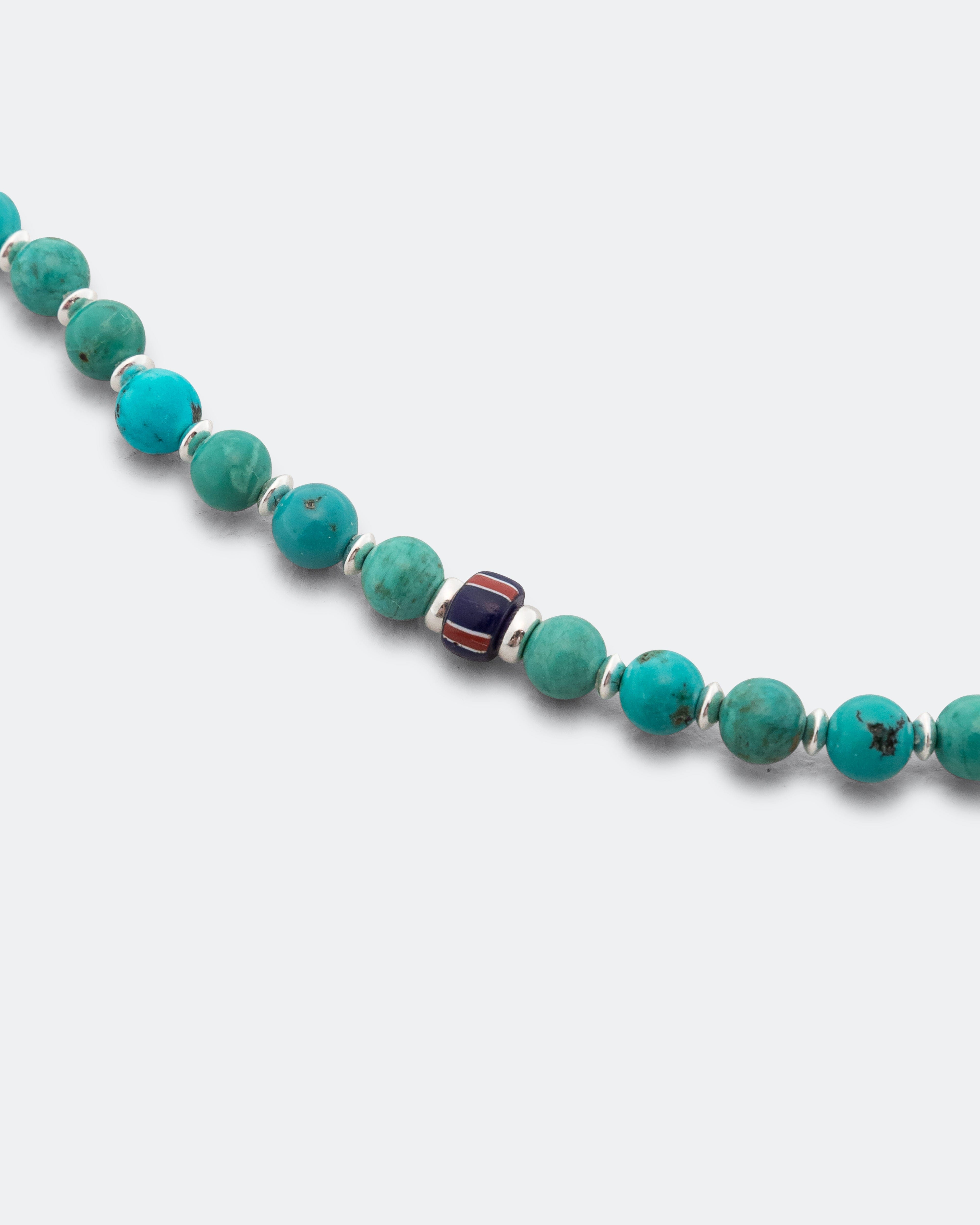 Mikia 6mm Stone Bracelet - Turquoise/925 Silver