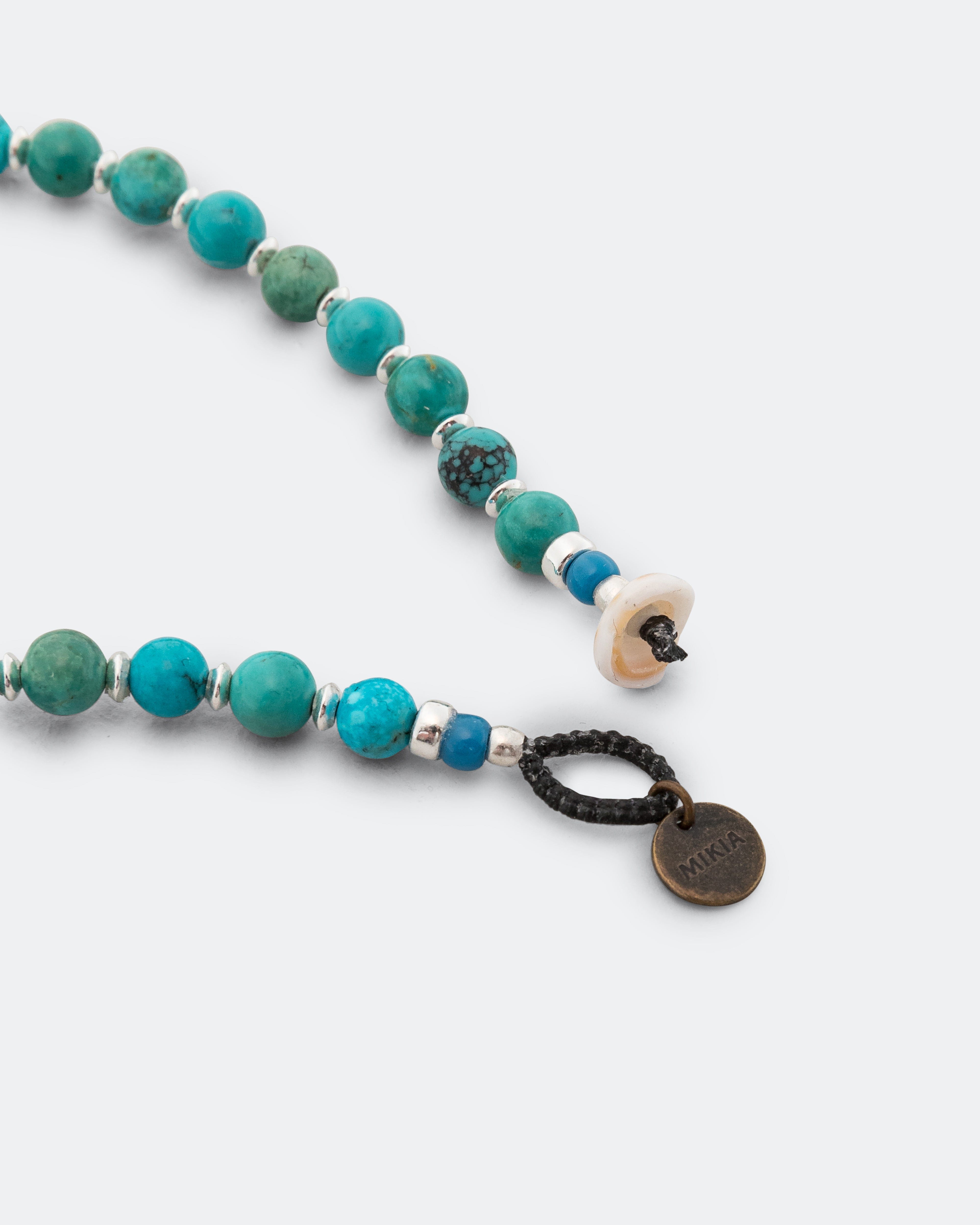 Mikia 6mm Stone Bracelet - Turquoise/925 Silver