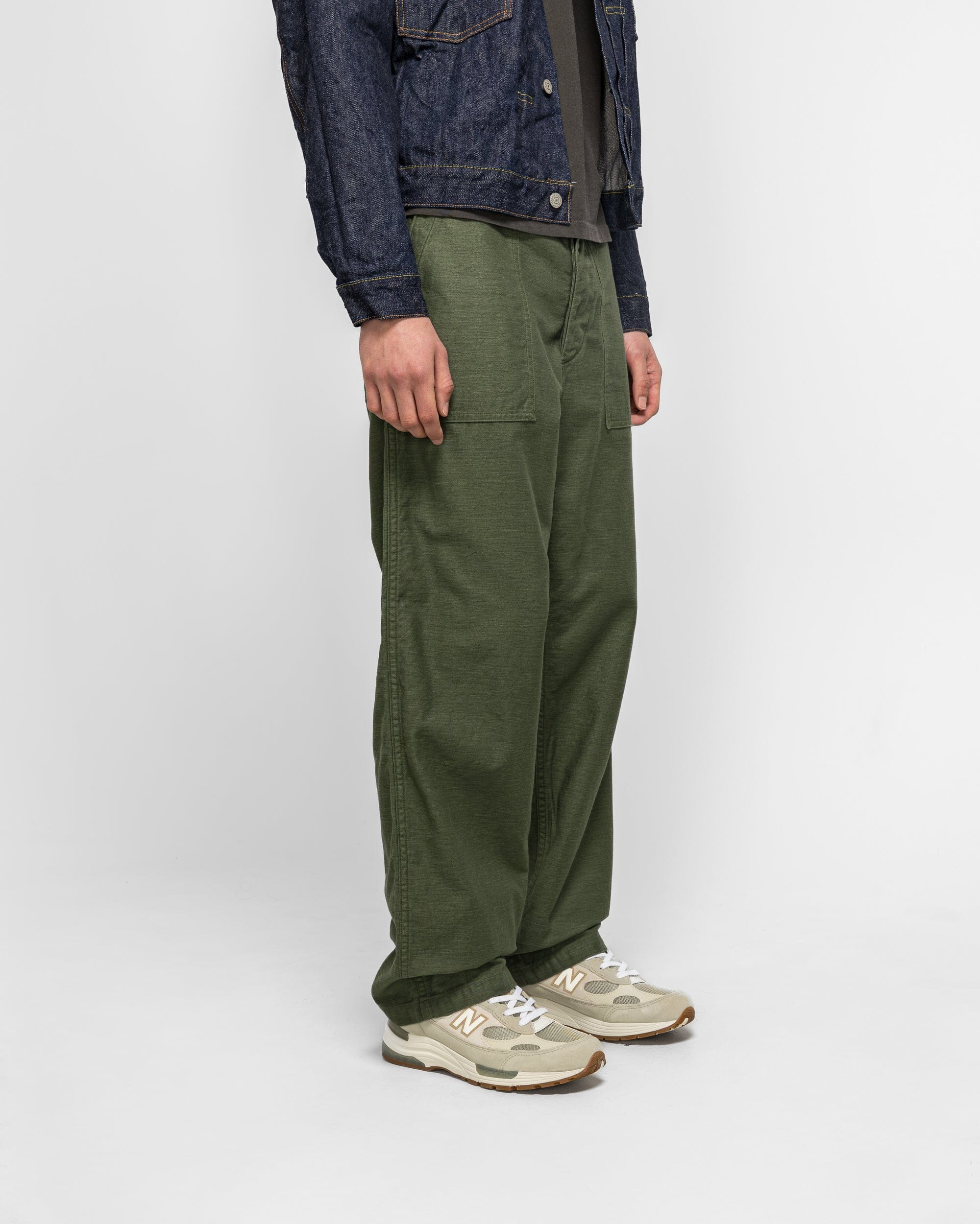 orSlow US Army Fatigue Pants (Regular Fit) - Green