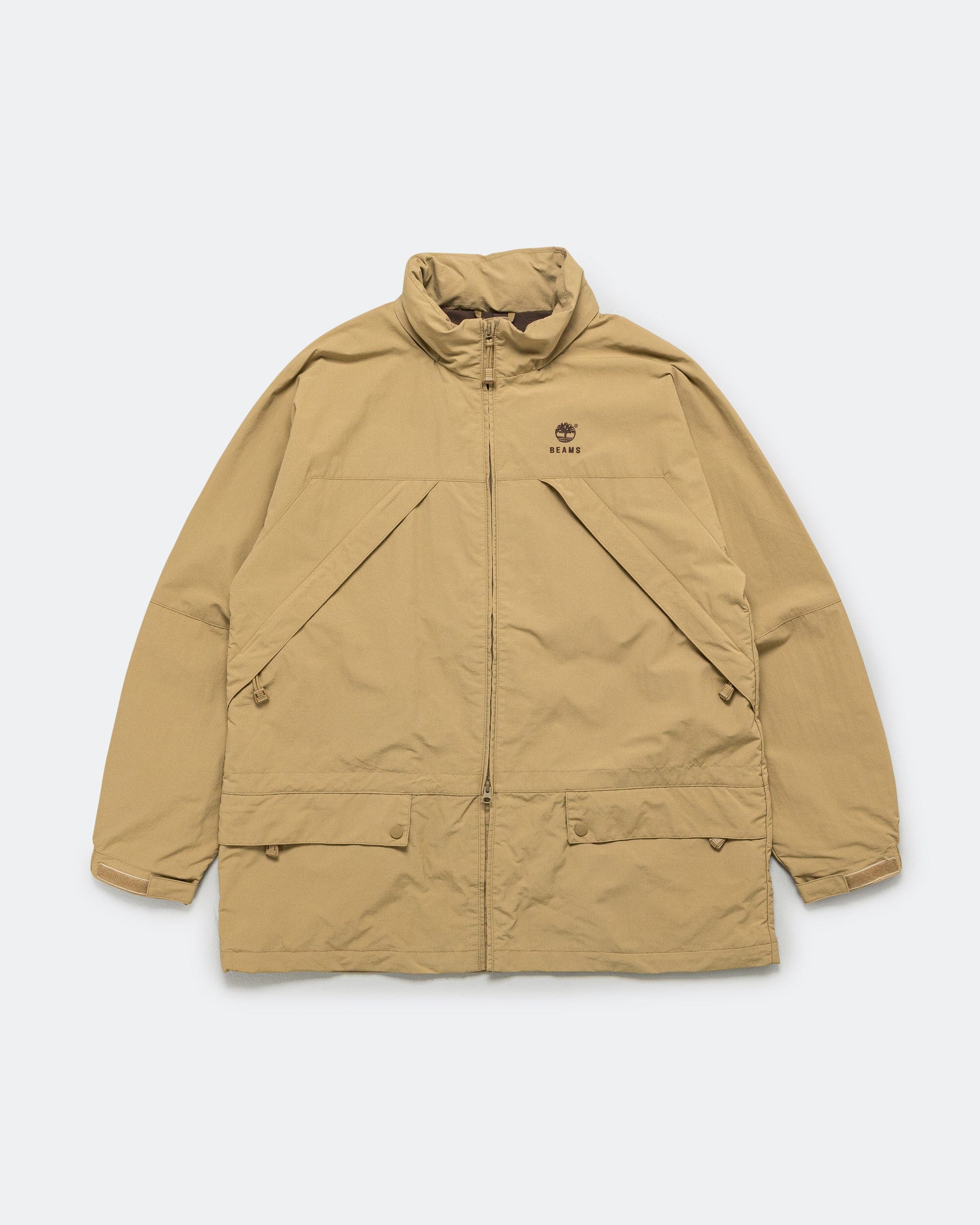 Timberland Nylon Zip Up Convertible Jacket x BEAMS - Wheat