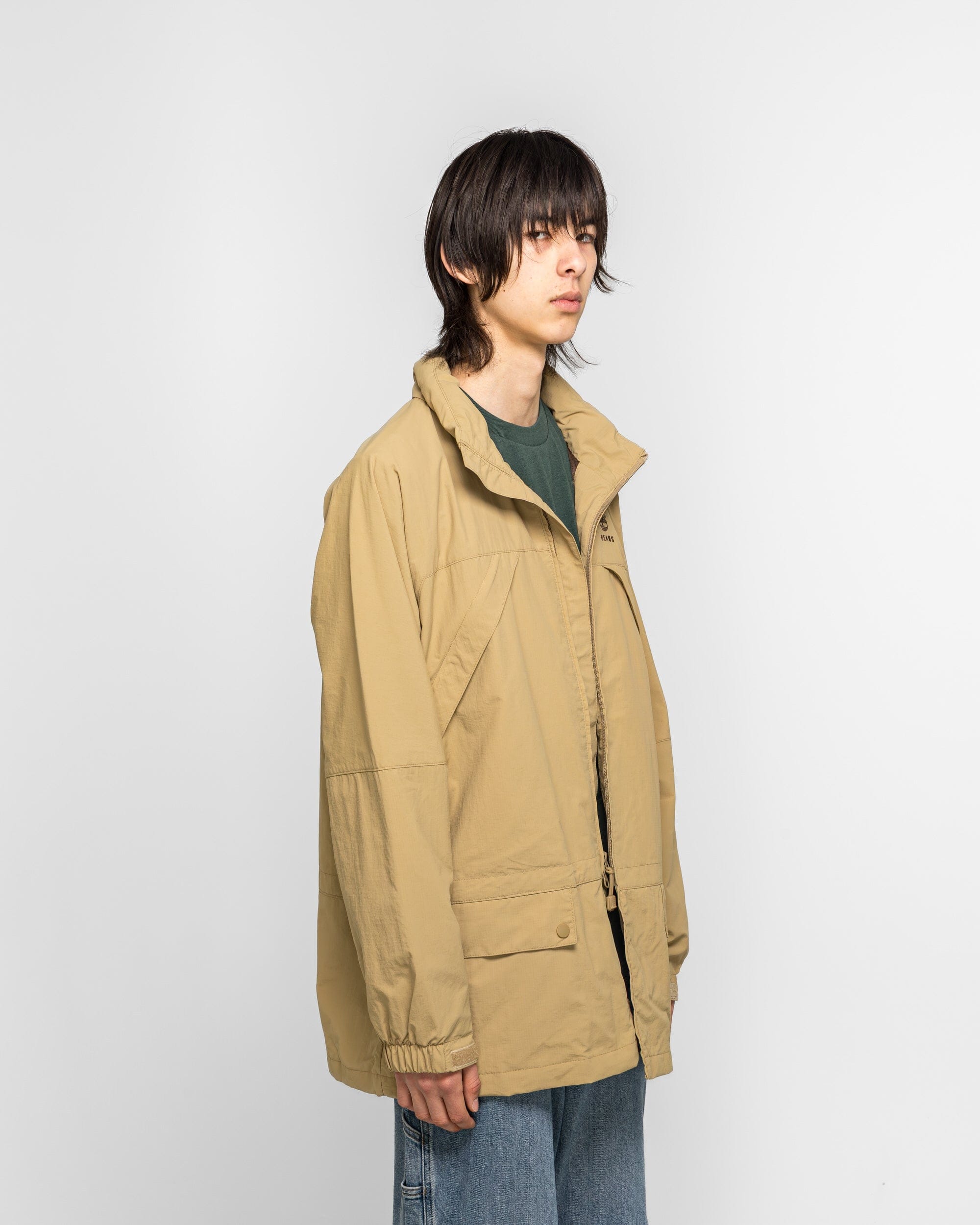 Timberland Nylon Zip Up Convertible Jacket x BEAMS - Wheat