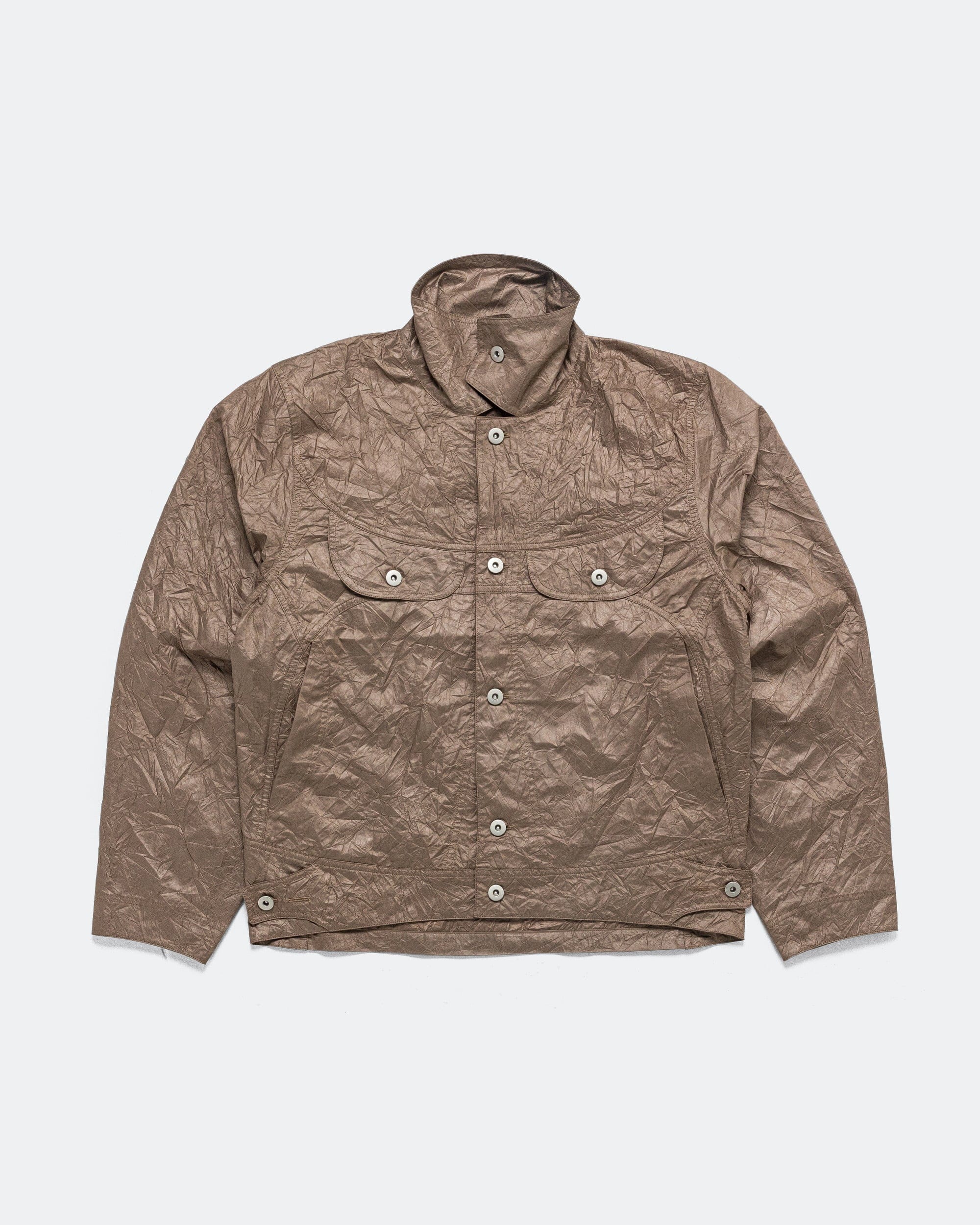 Colin Meredith Wrinkle Welder Button Jacket - Copper