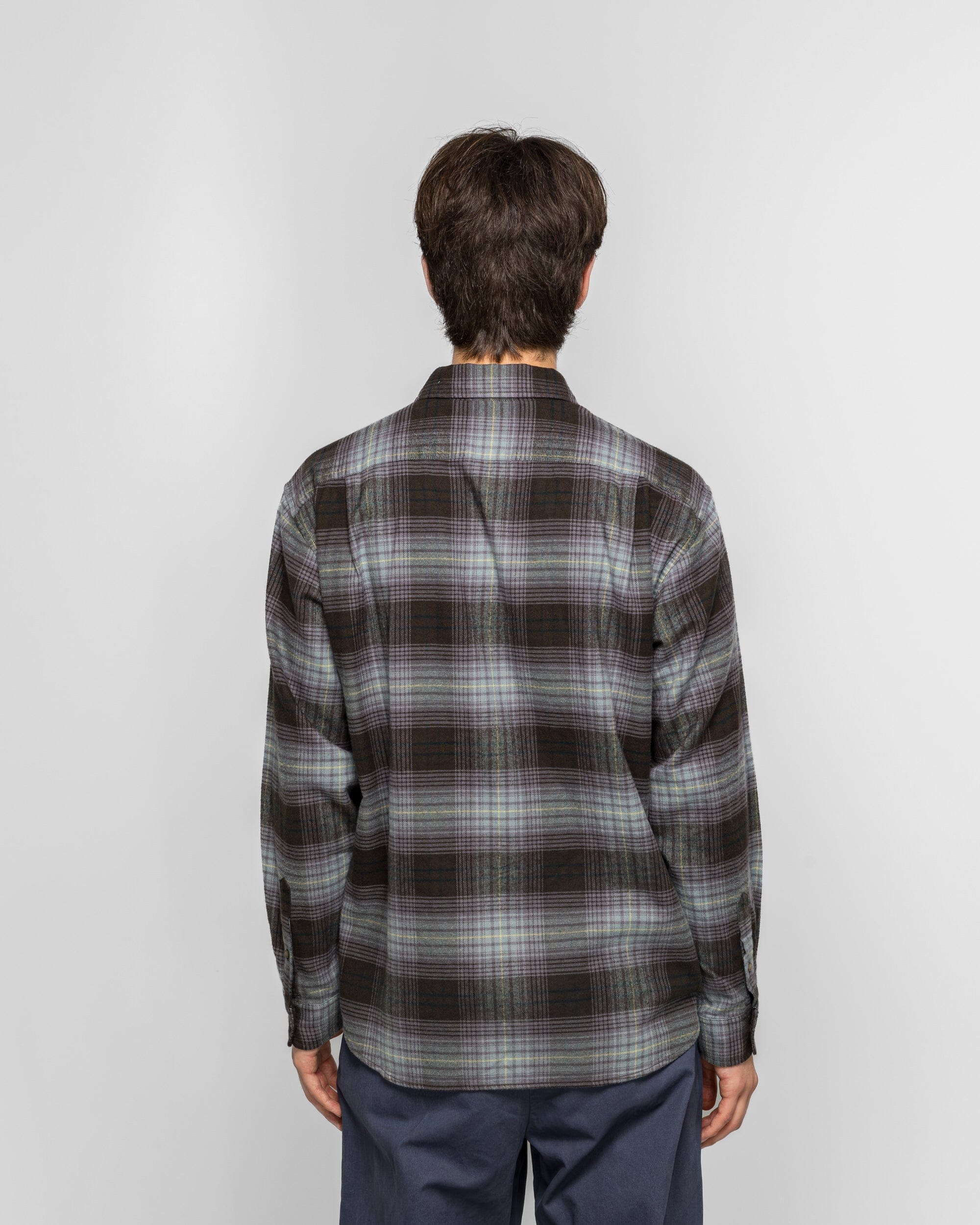 thisisneverthat Flannel Check Shirt - Off Black