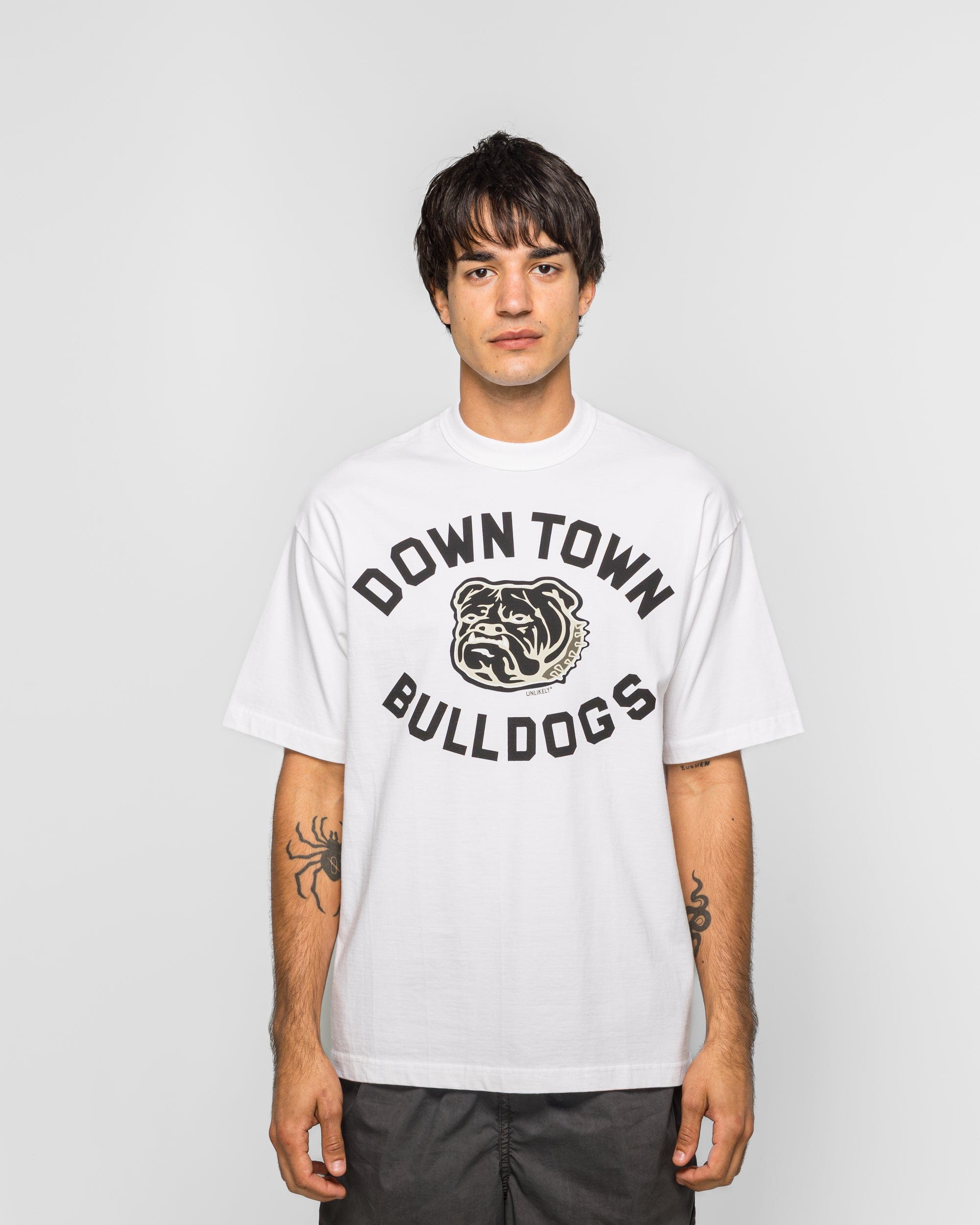Unlikely Authentic Graphic Tee BULLDOGS - White