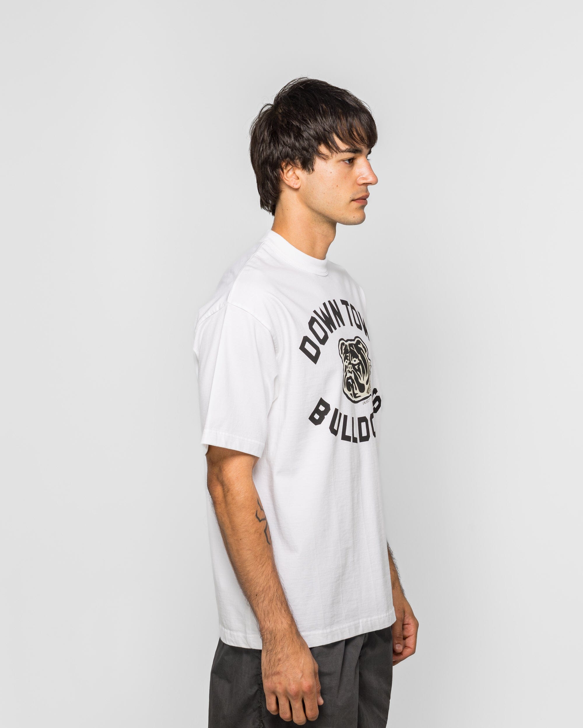 Unlikely Authentic Graphic Tee BULLDOGS - White