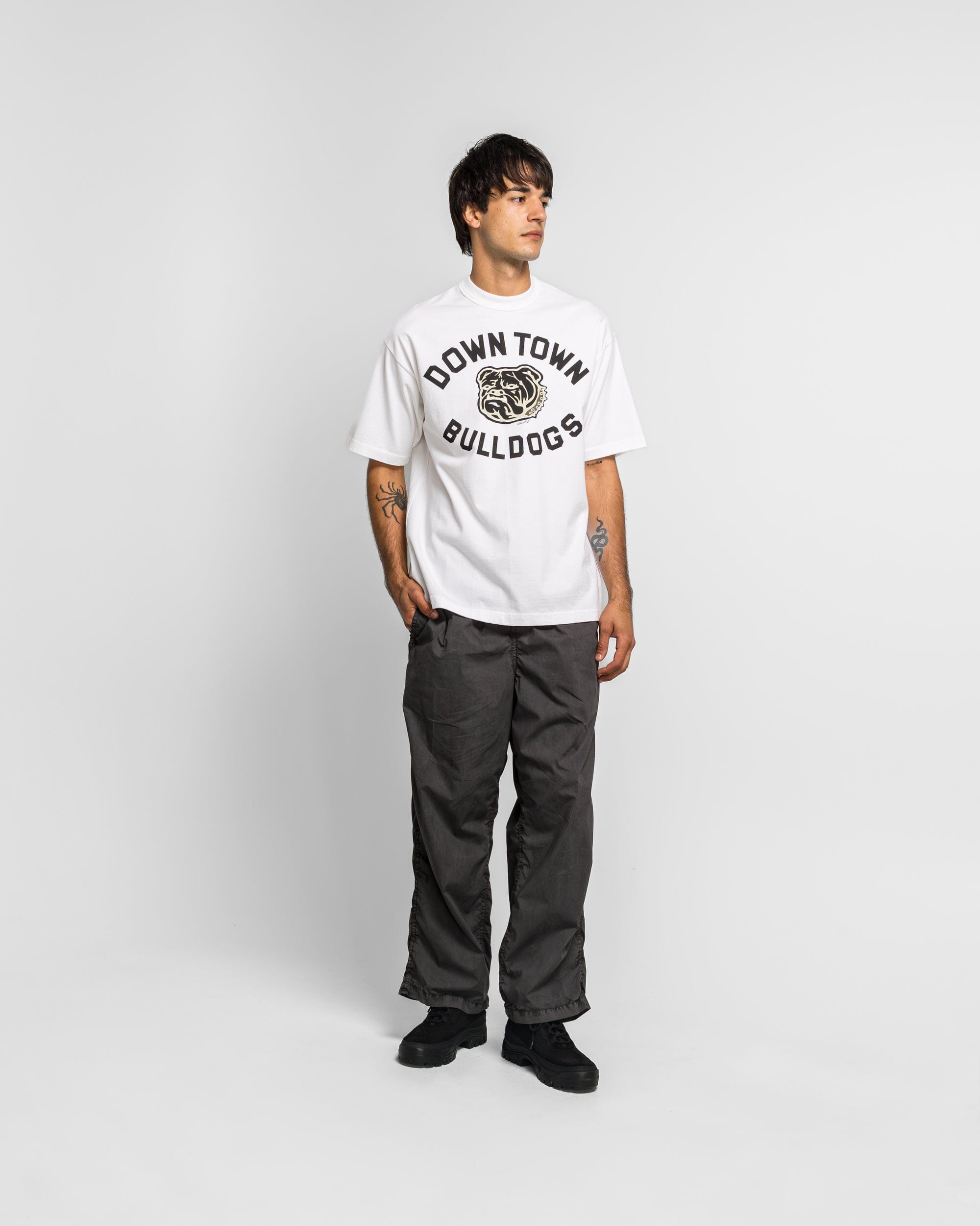 Unlikely Authentic Graphic Tee BULLDOGS - White