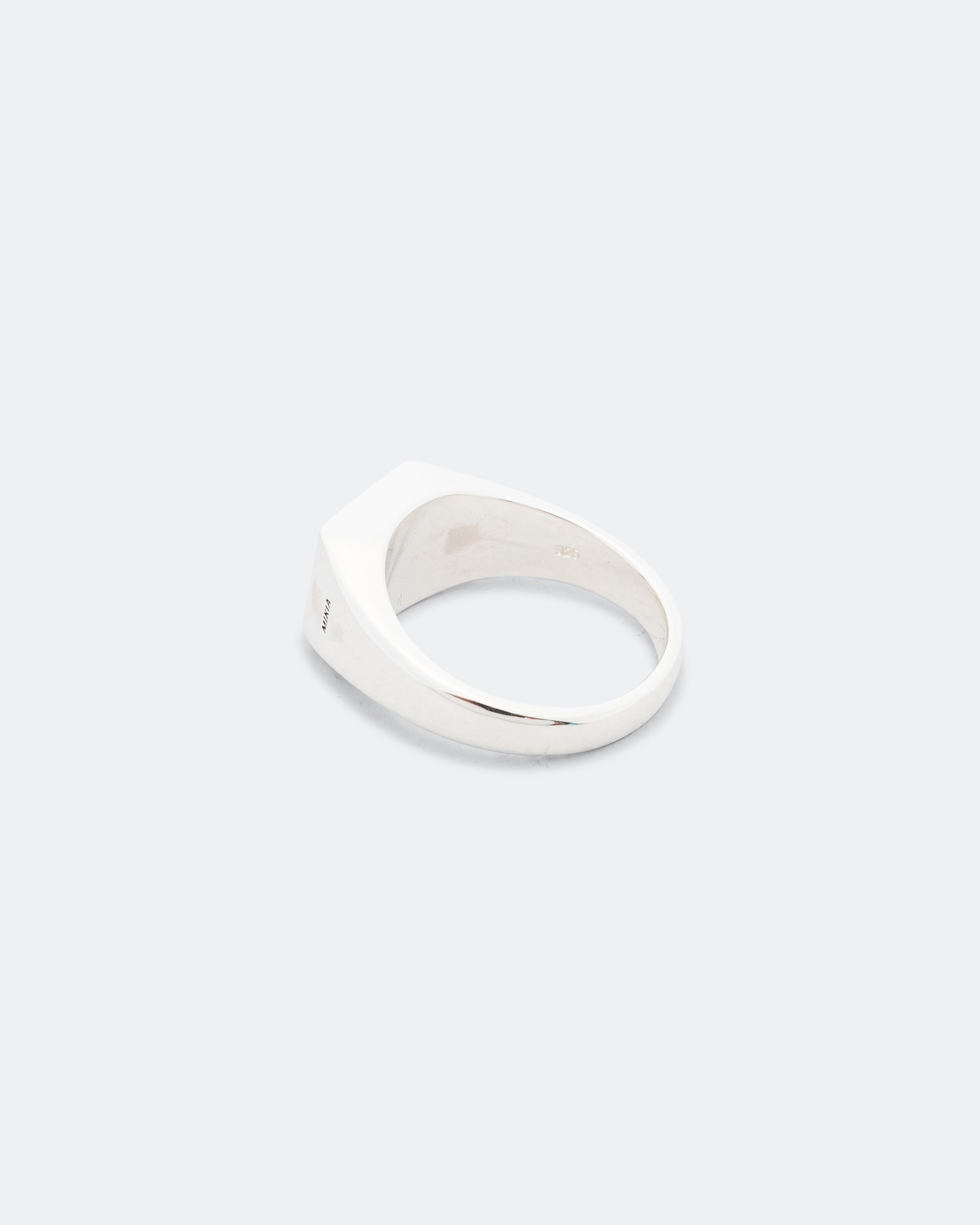 Mikia Rectangle Ring - Malachite/925 Silver