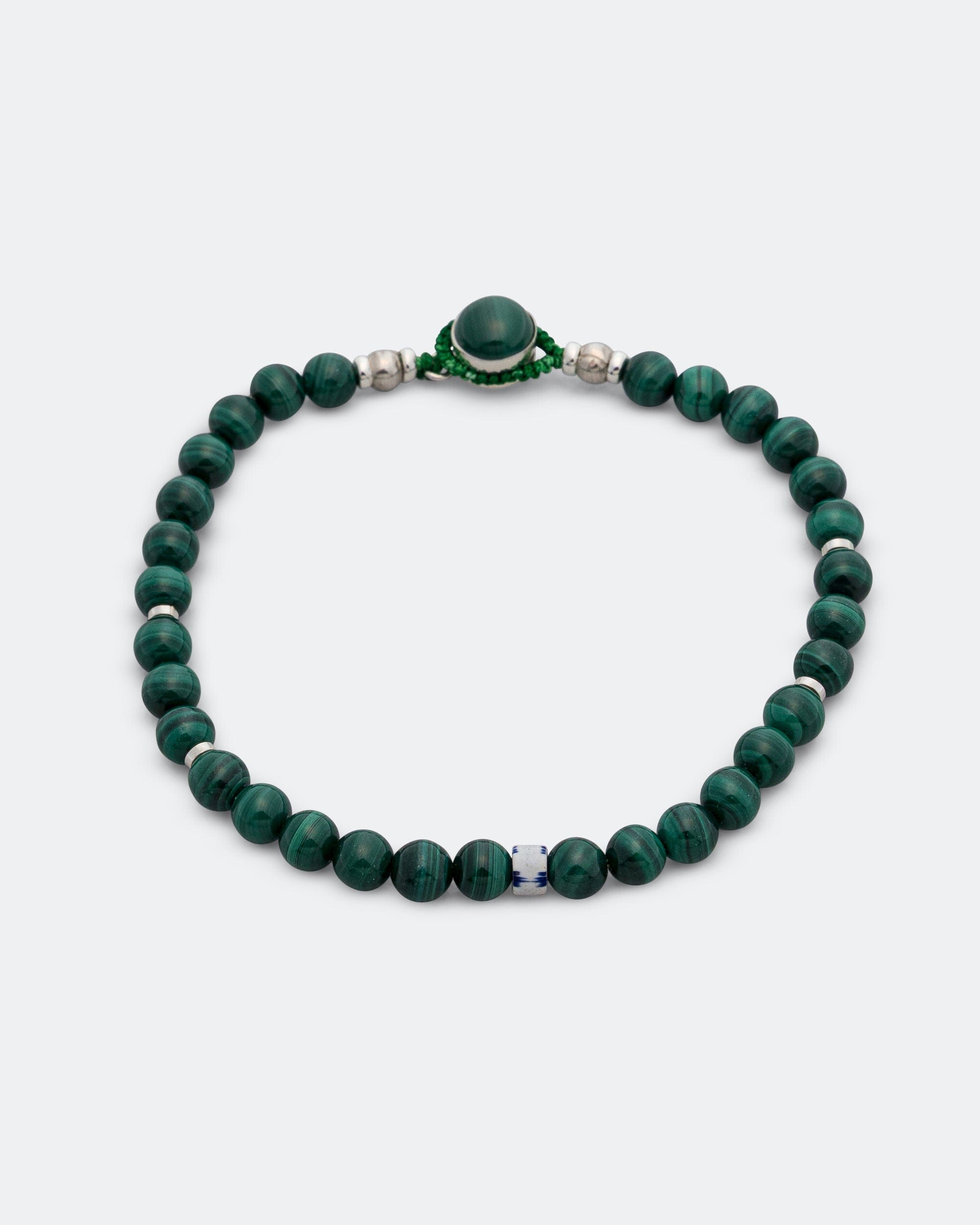 Mikia Circle8 Bracelet - Malachite/925 Silver