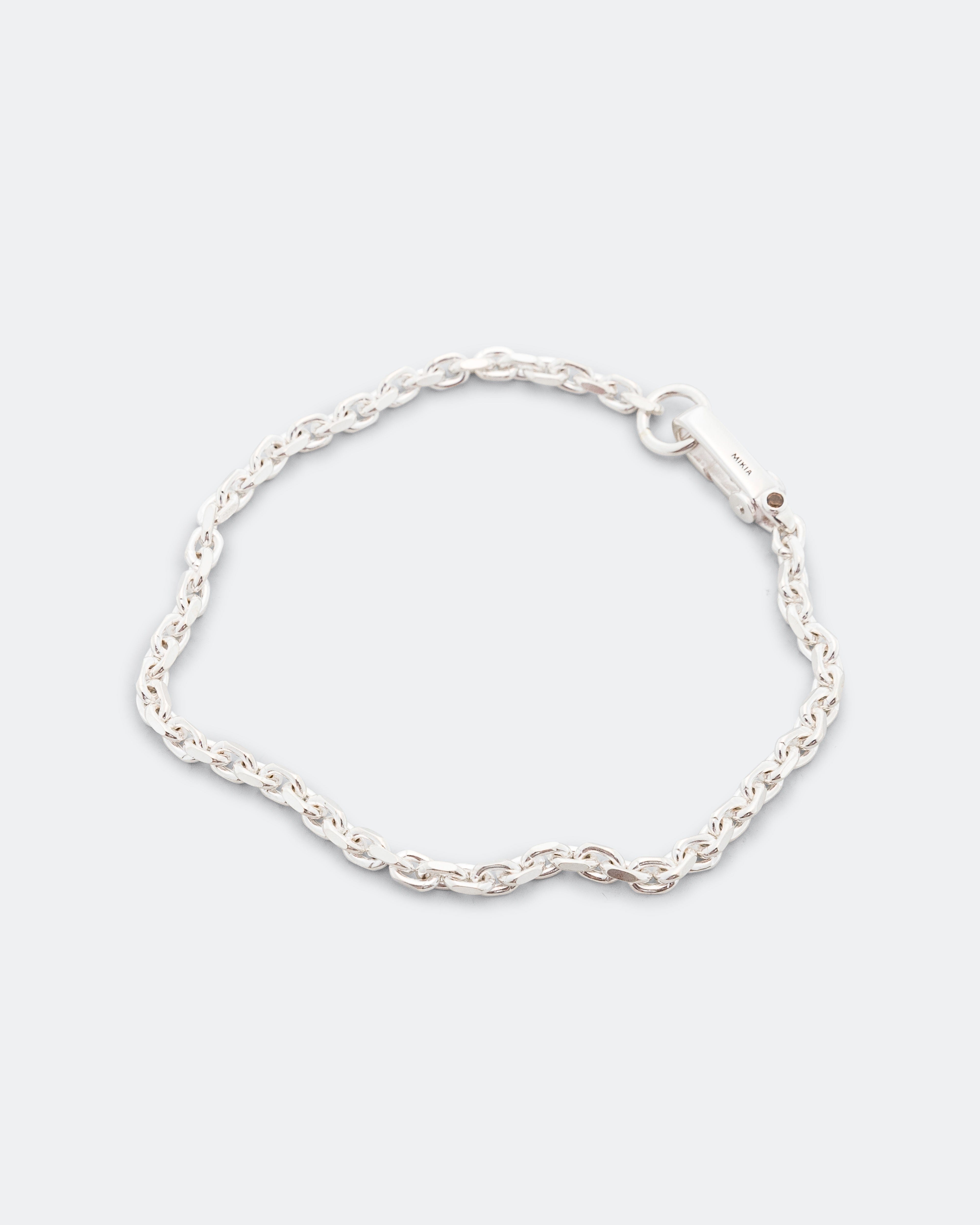 Mikia Chain Bracelet - 925 Silver/Smoky Quartz