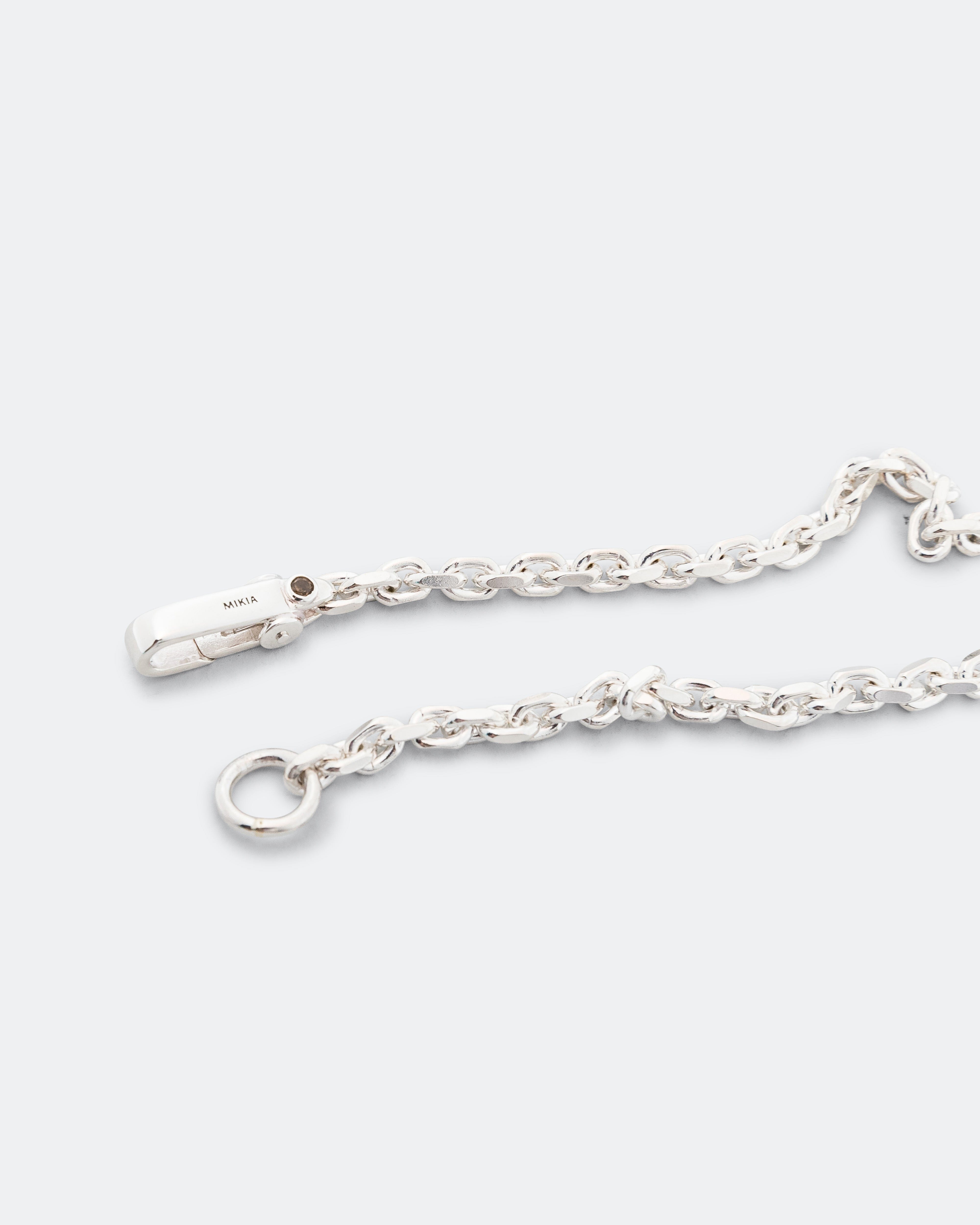 Mikia Chain Bracelet - 925 Silver/Smoky Quartz