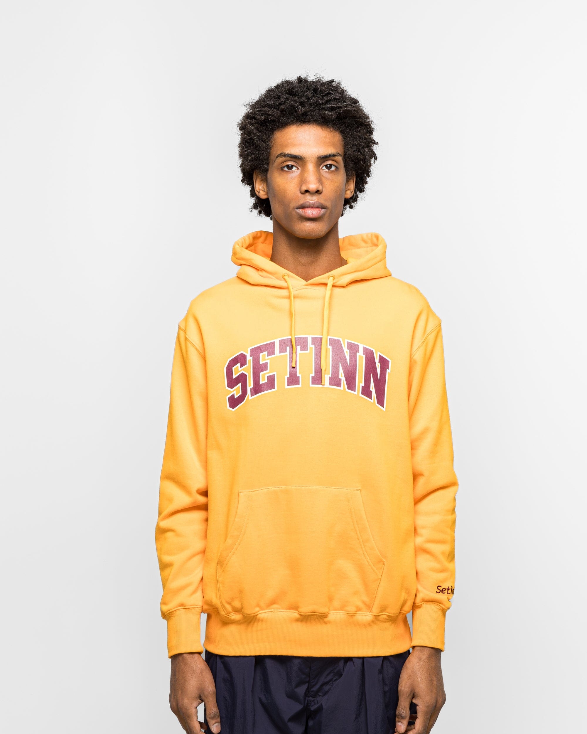 Setinn College Logo Hoodie - Mango