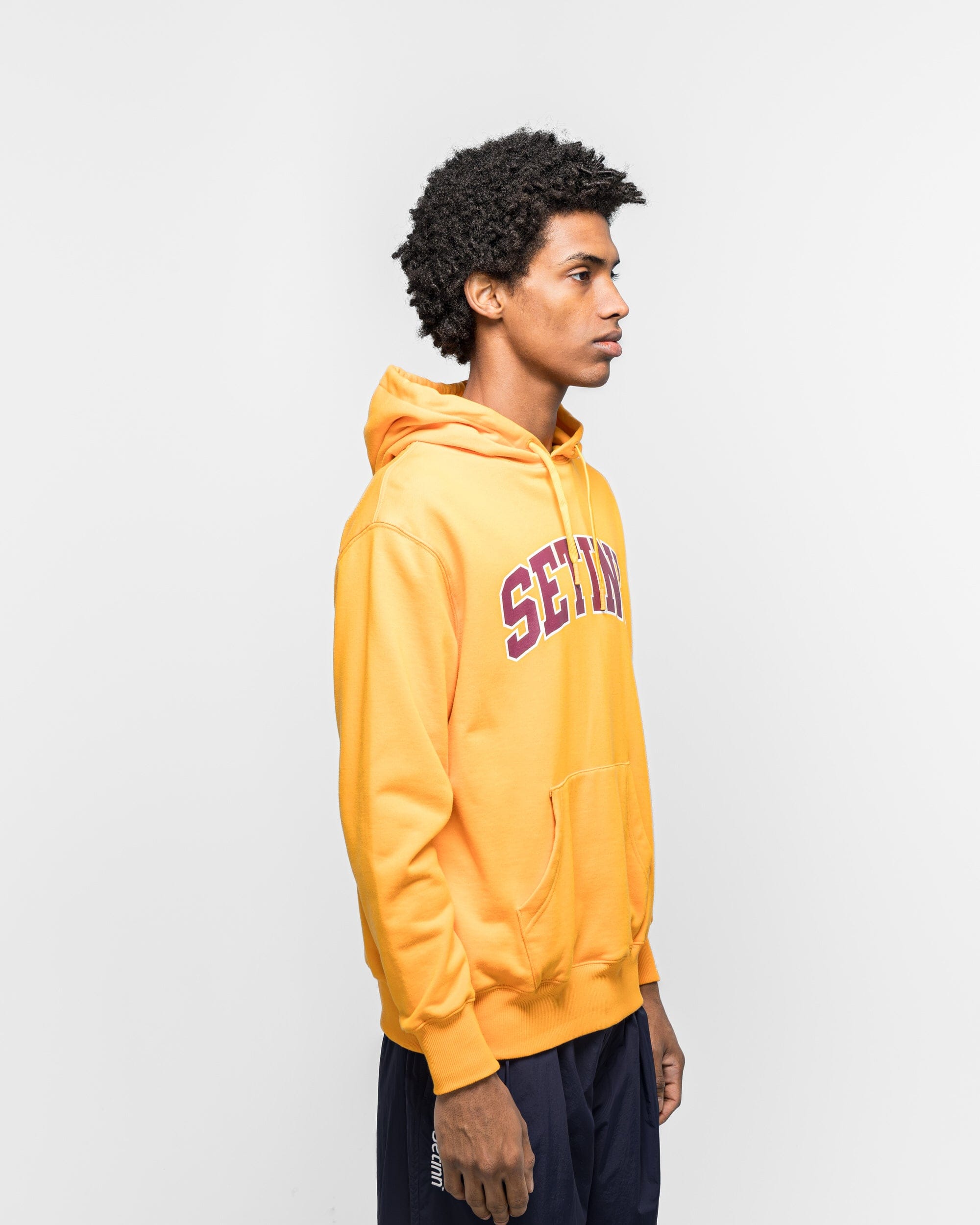 Setinn College Logo Hoodie - Mango