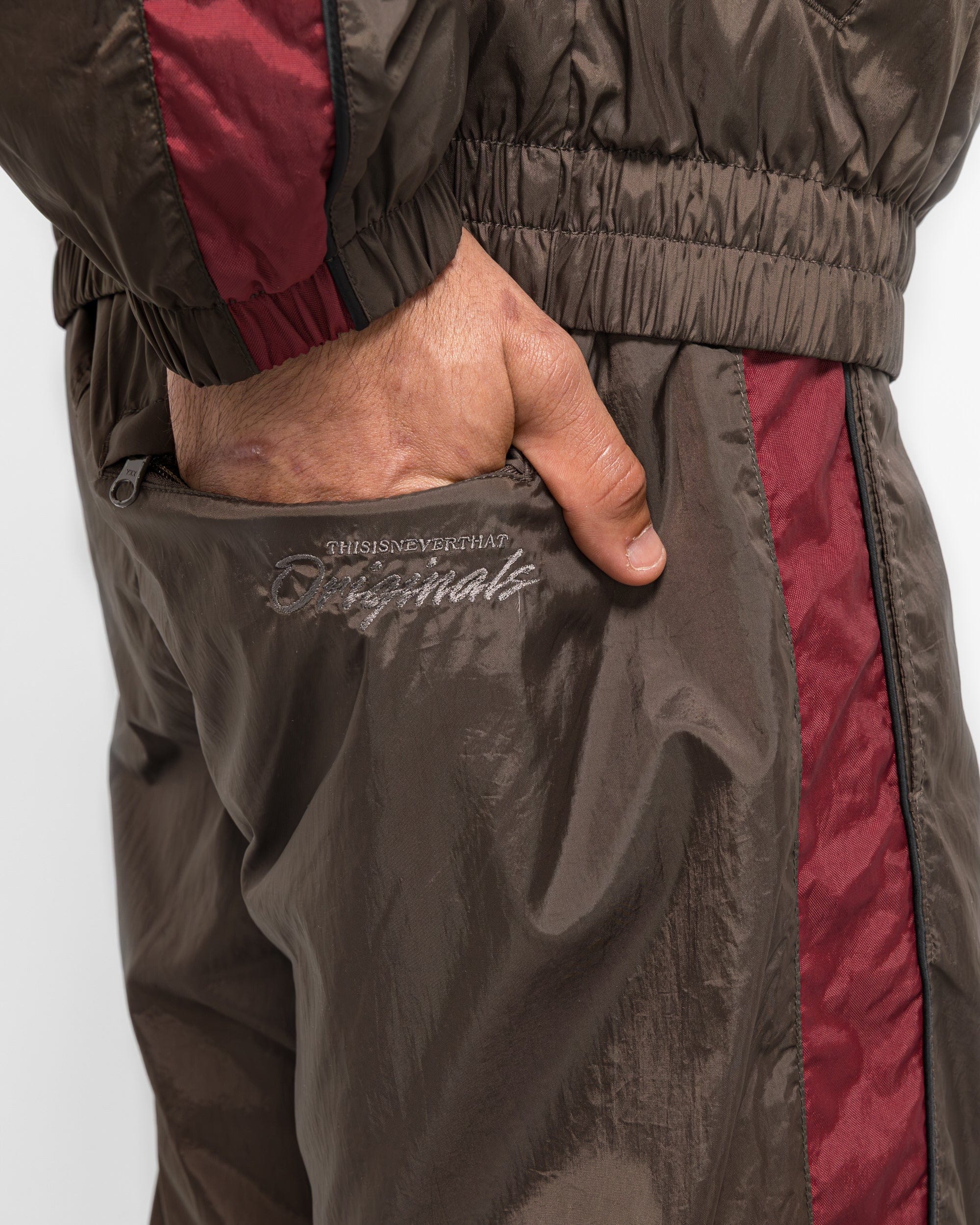 thisisneverthat Originals Warm Up Pant - Brown