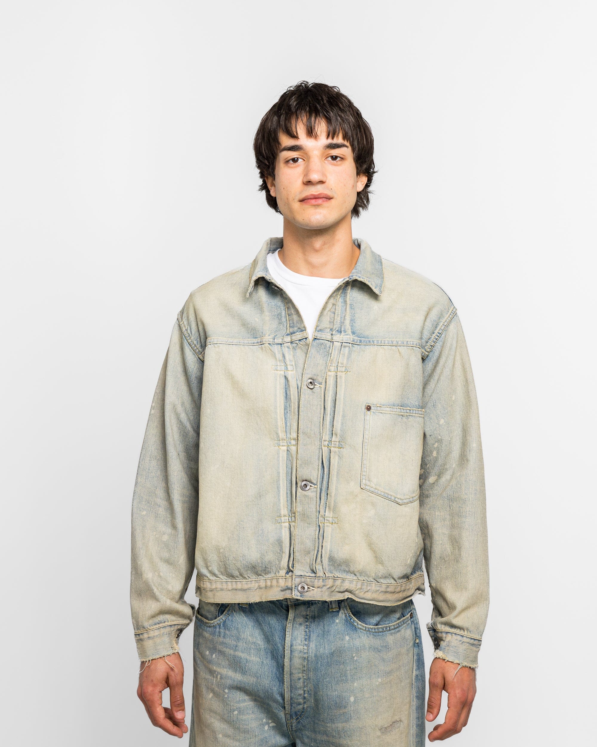 A.PRESSE 1st Type Denim Jacket - Bleach