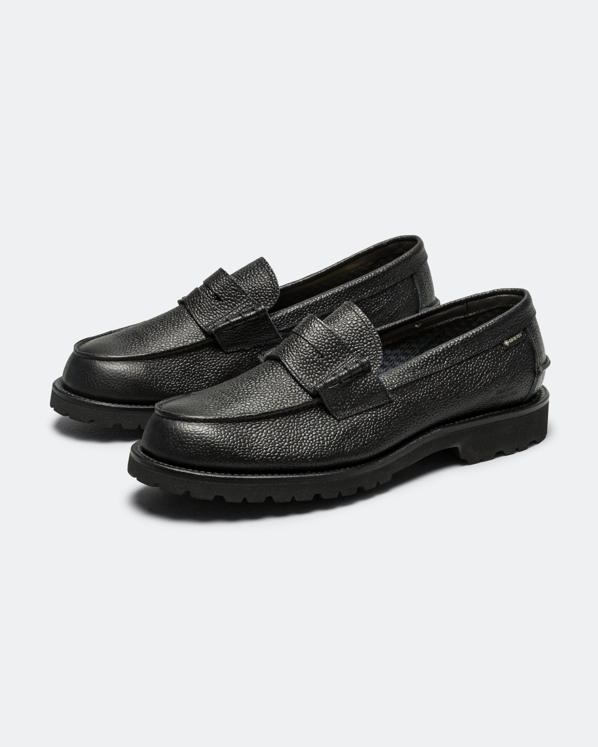 Regal Shoe & Co Beefroll Loafer - Pebbled Black Leather
