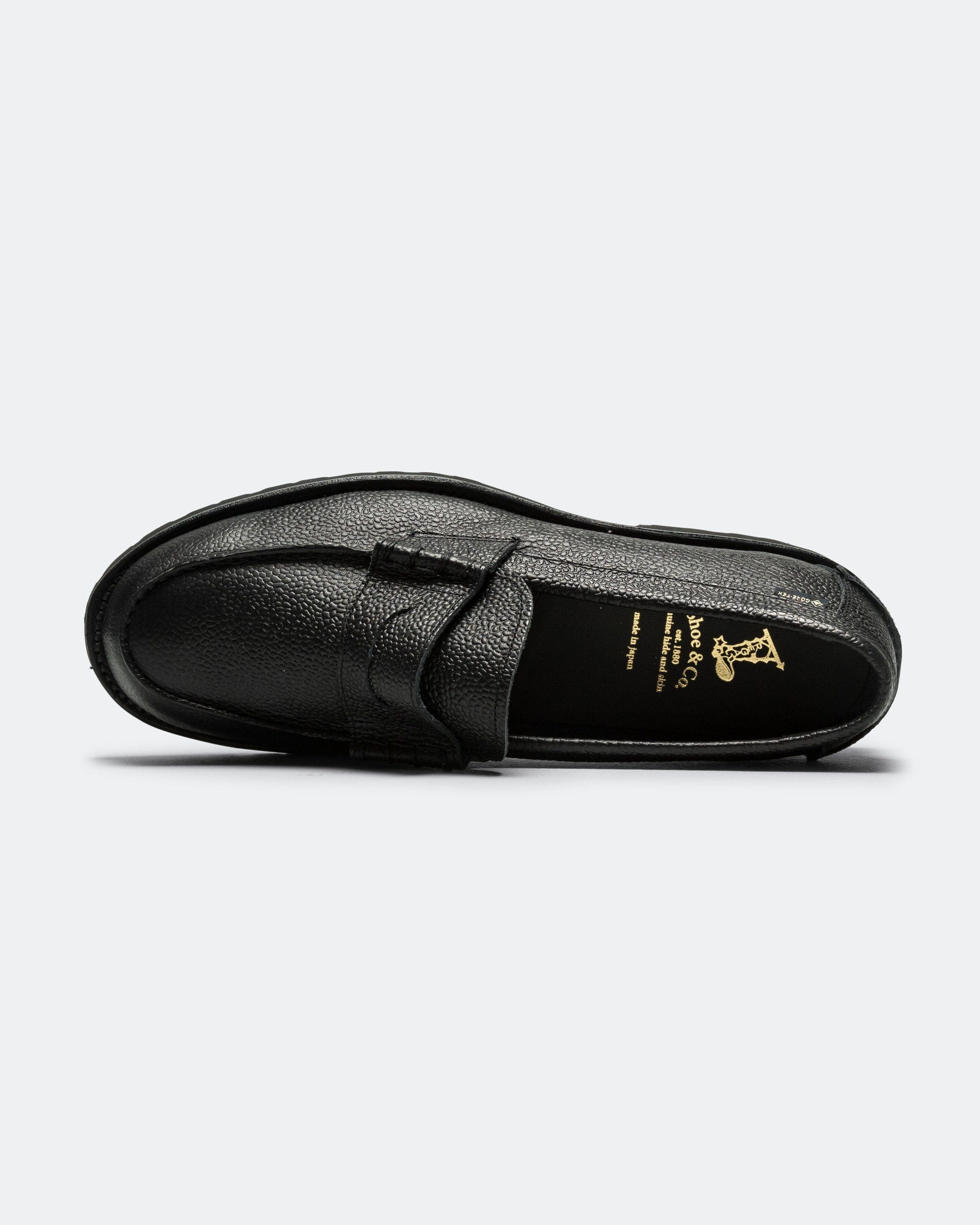 Regal Shoe & Co Beefroll Loafer - Pebbled Black Leather