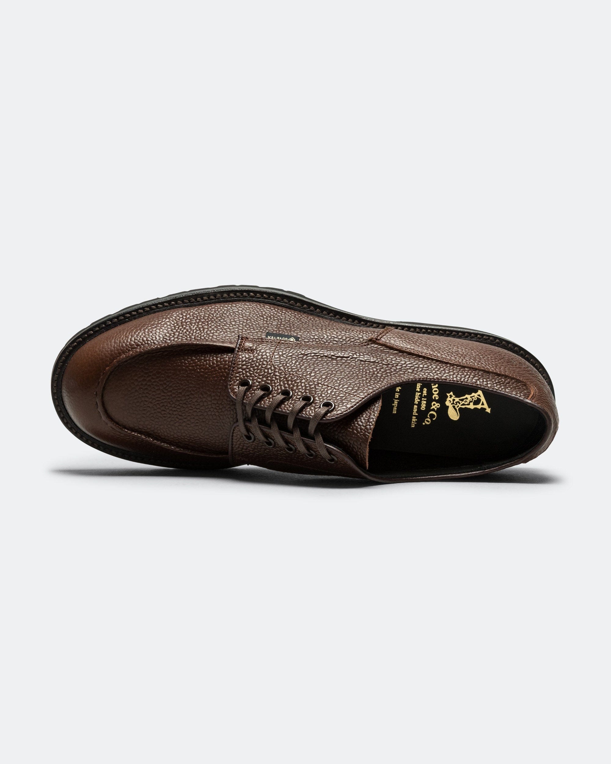 Regal Shoe & Co U-Tip Derby GORE-TEX - Pebbled Brown Leather