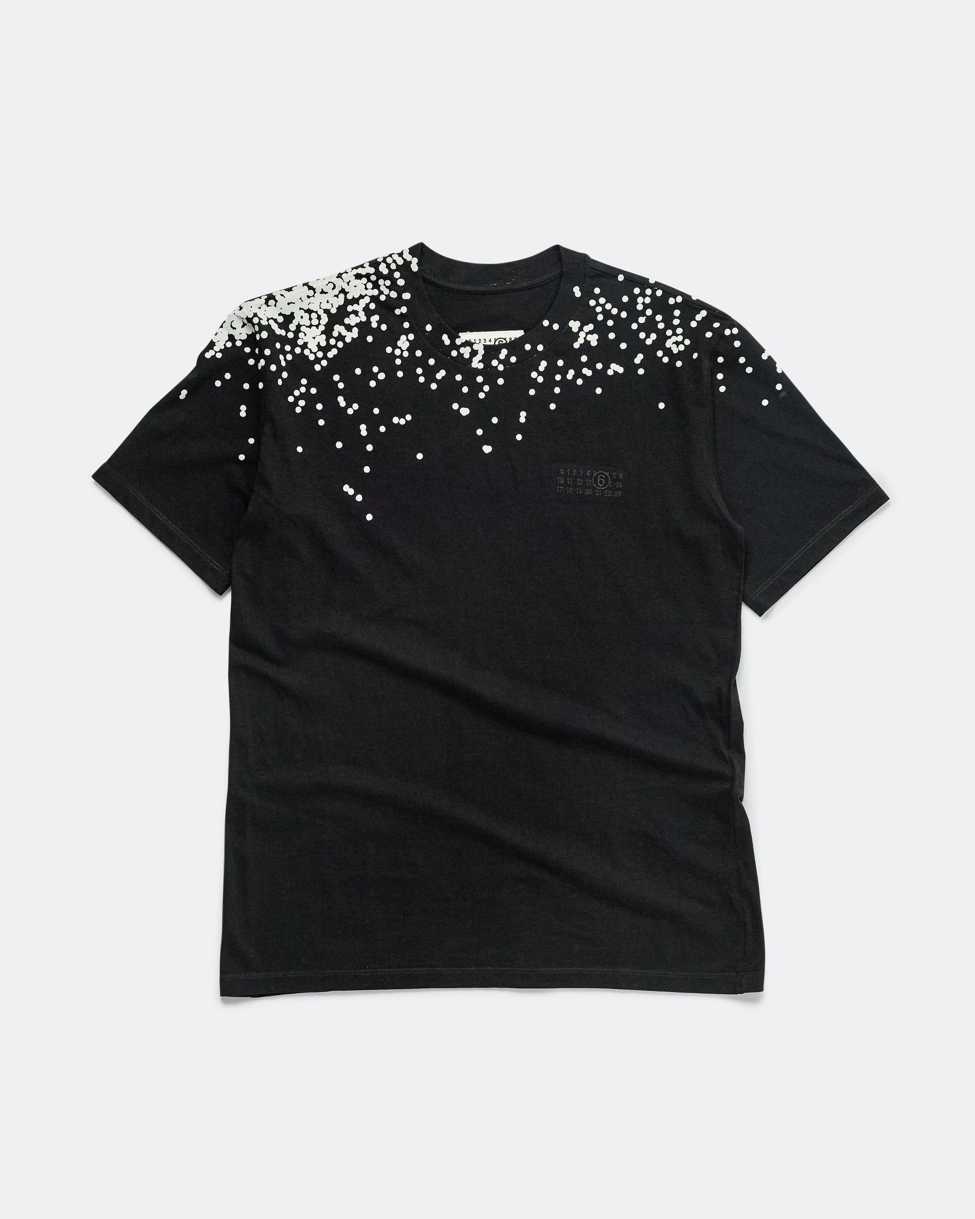 MM6 Cotton Jersey T-Shirt - Black Splatter