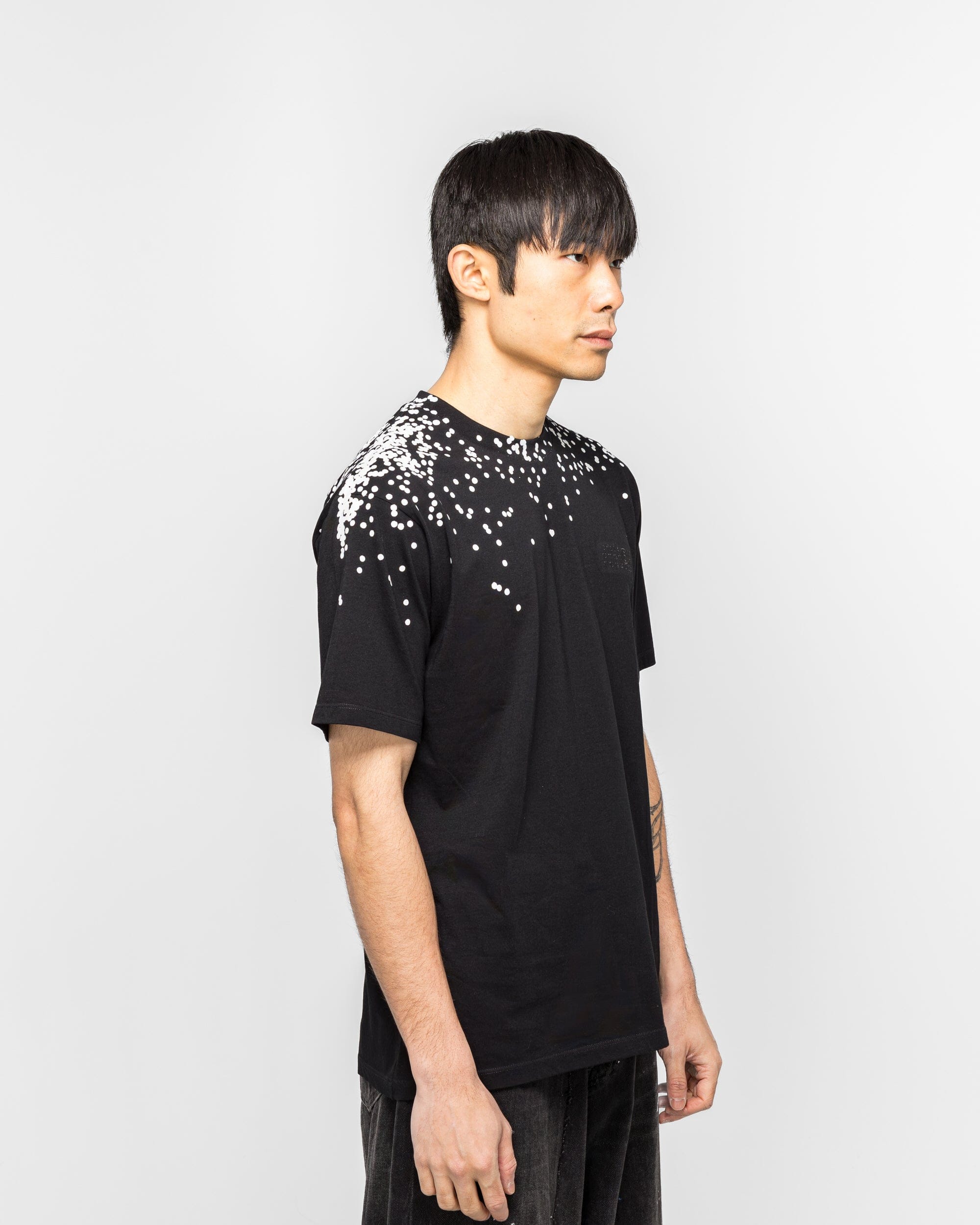 MM6 Cotton Jersey T-Shirt - Black Splatter