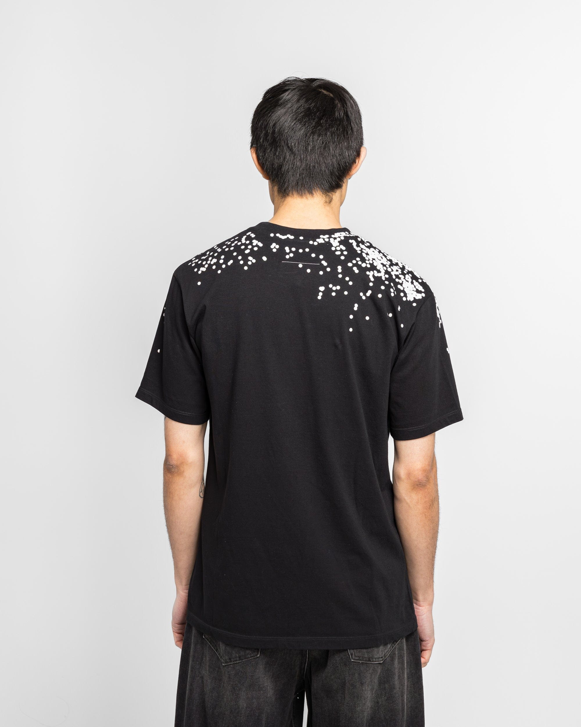 MM6 Cotton Jersey T-Shirt - Black Splatter