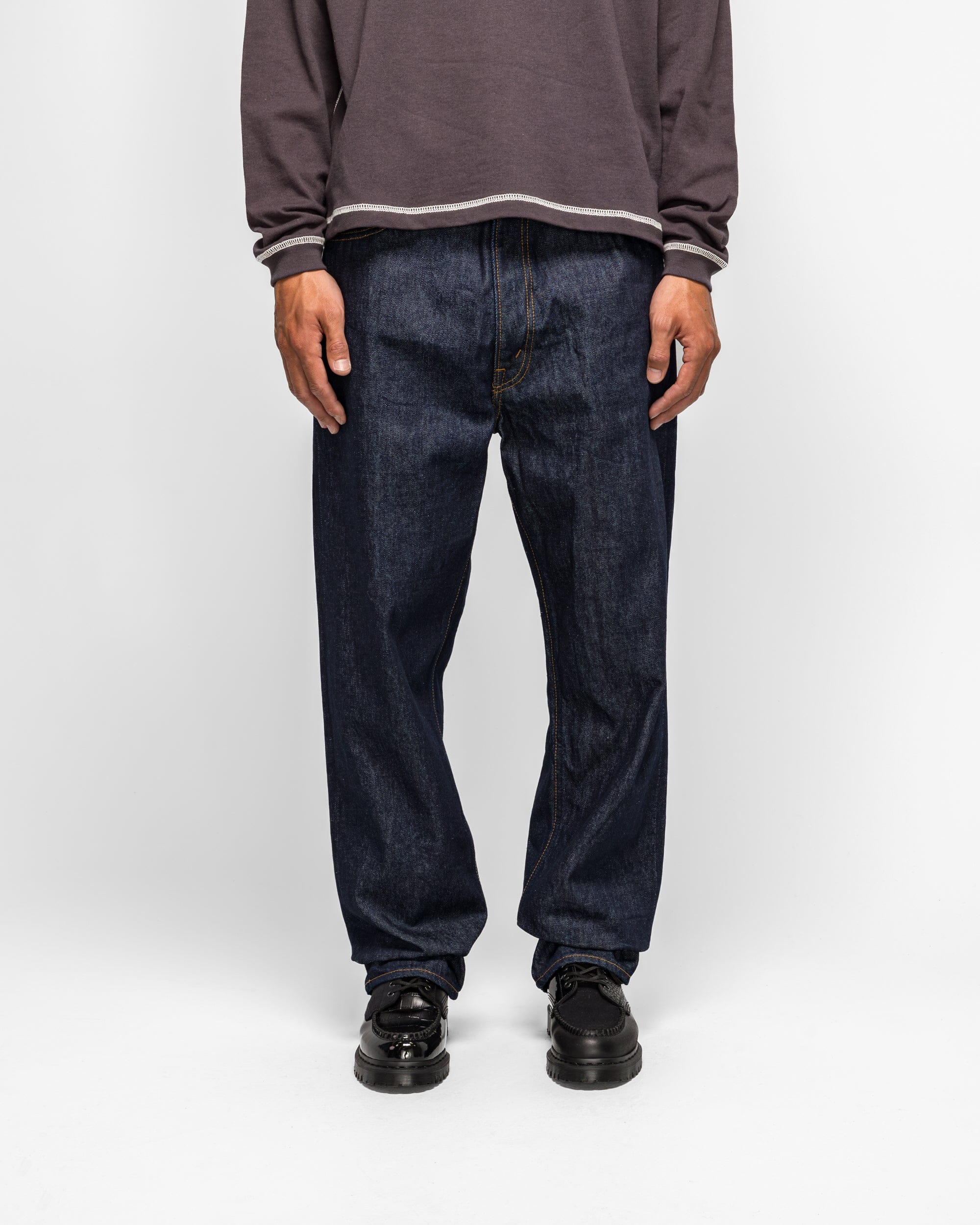 orSlow 101 Dad's Fit Denim Pants - One Wash