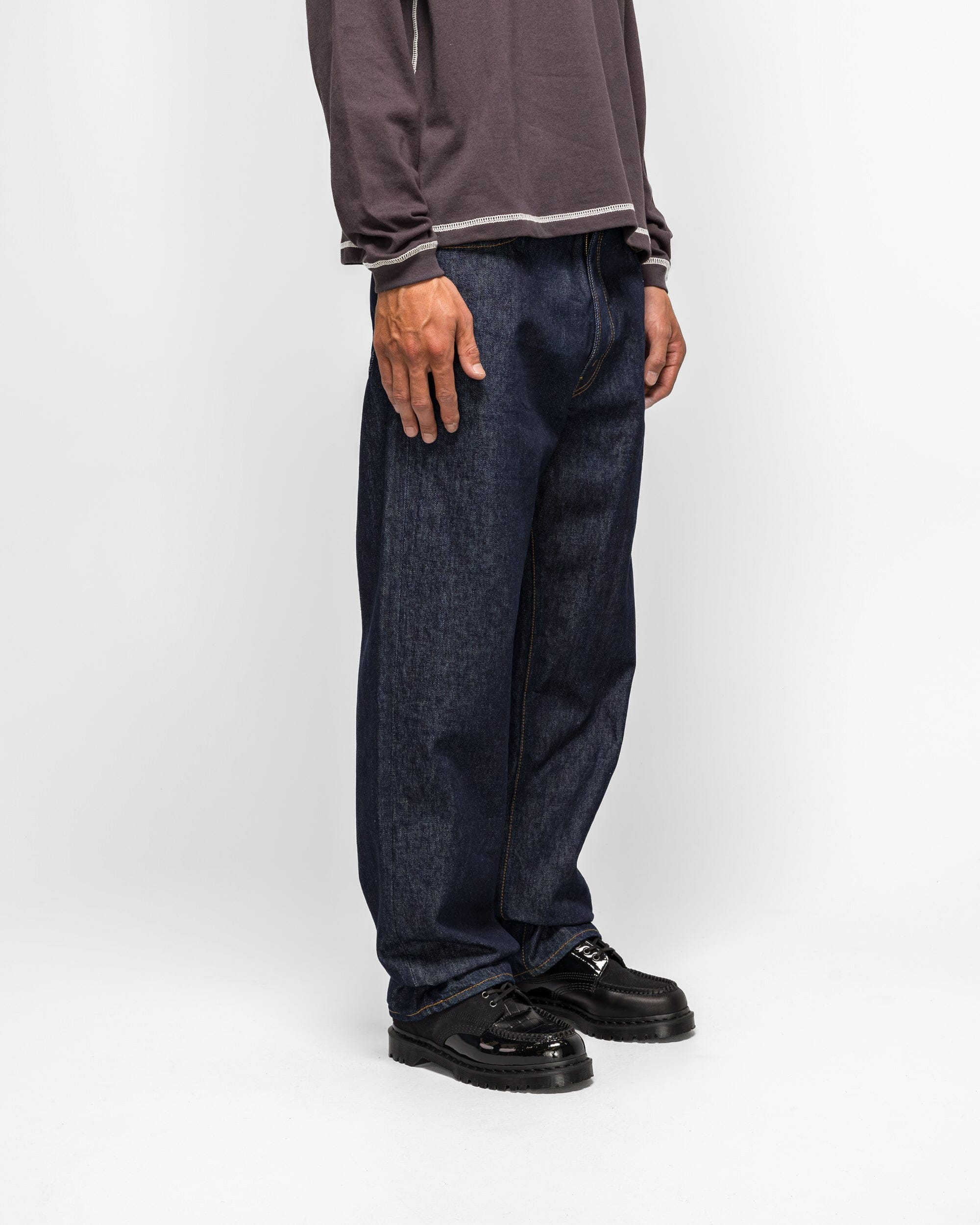 orSlow 101 Dad's Fit Denim Pants - One Wash