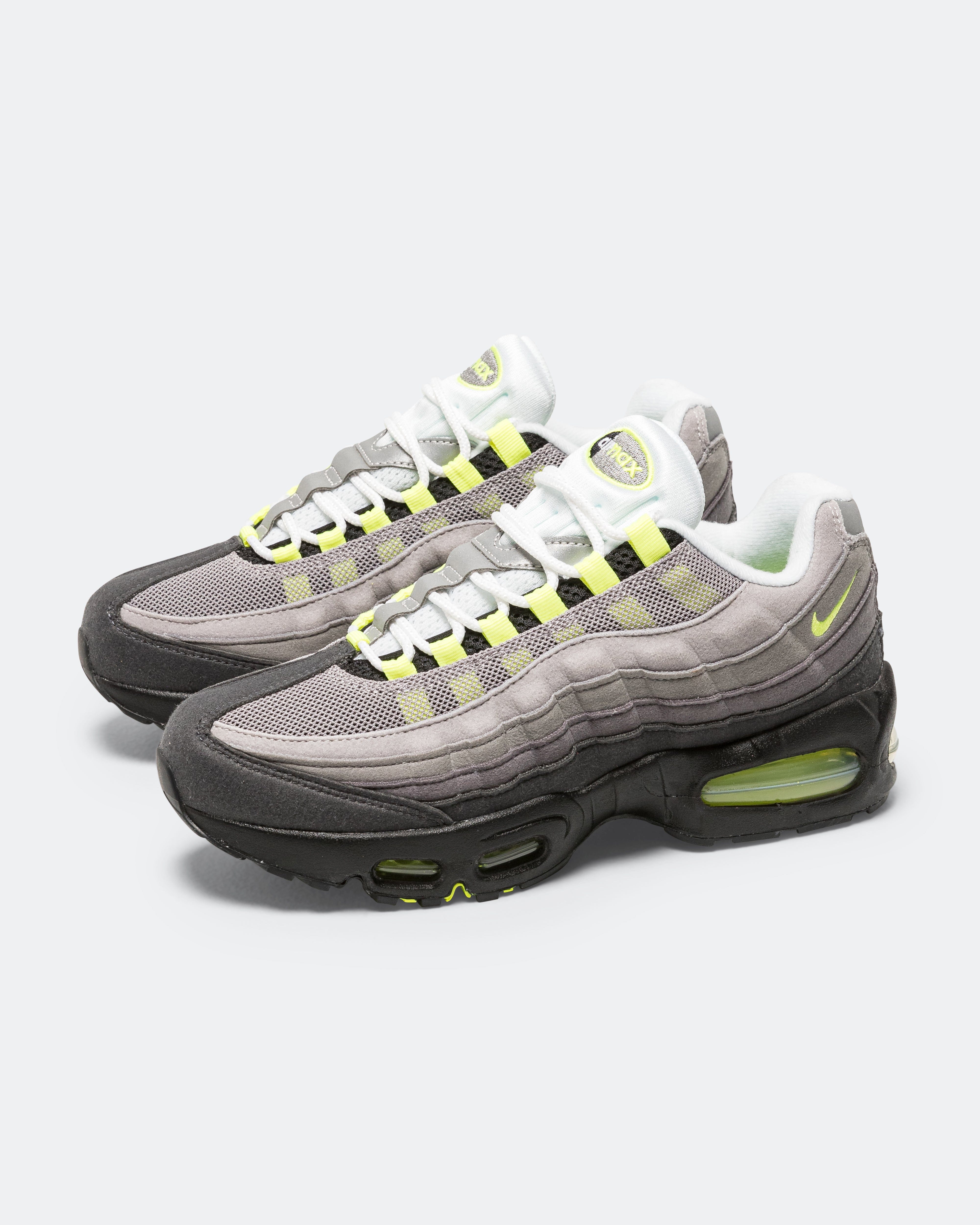 Nike Air Max 95 Big Bubble GS - Black/Neon Yellow-Light Graphite