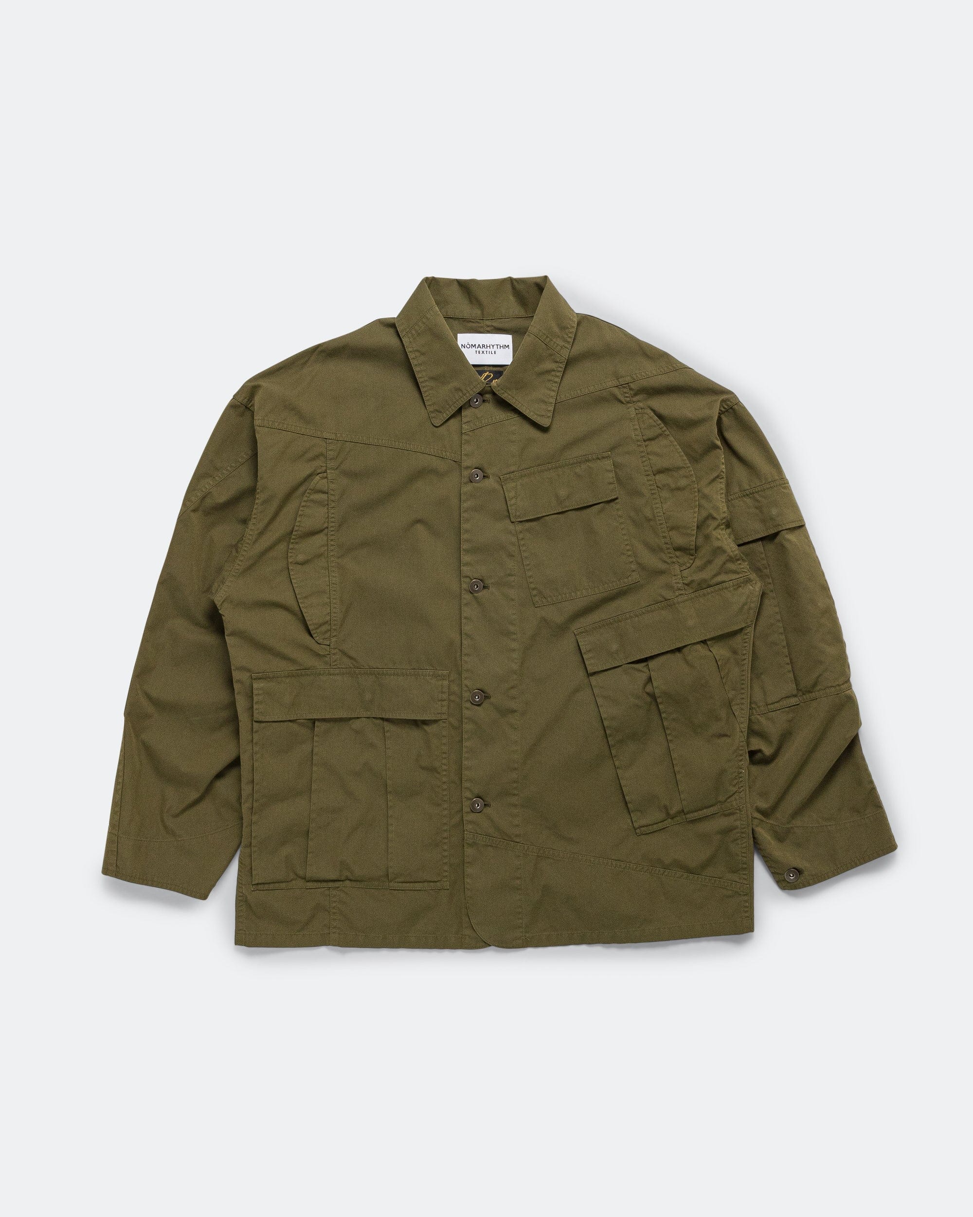 NOMARHYTHM TEXTILE Rebuild Coverall Jacket x Needles - Olive