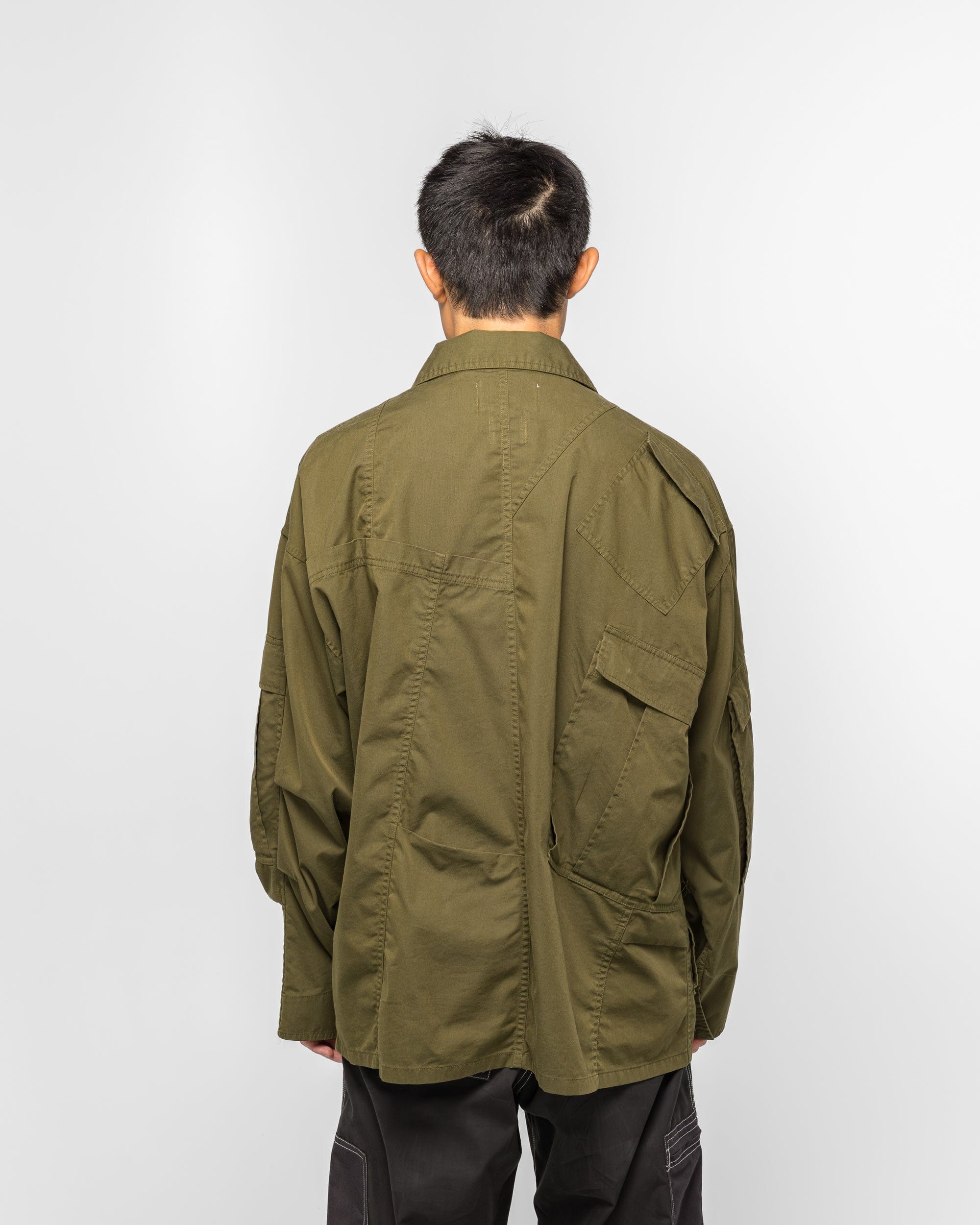 NOMARHYTHM TEXTILE Rebuild Coverall Jacket x Needles - Olive