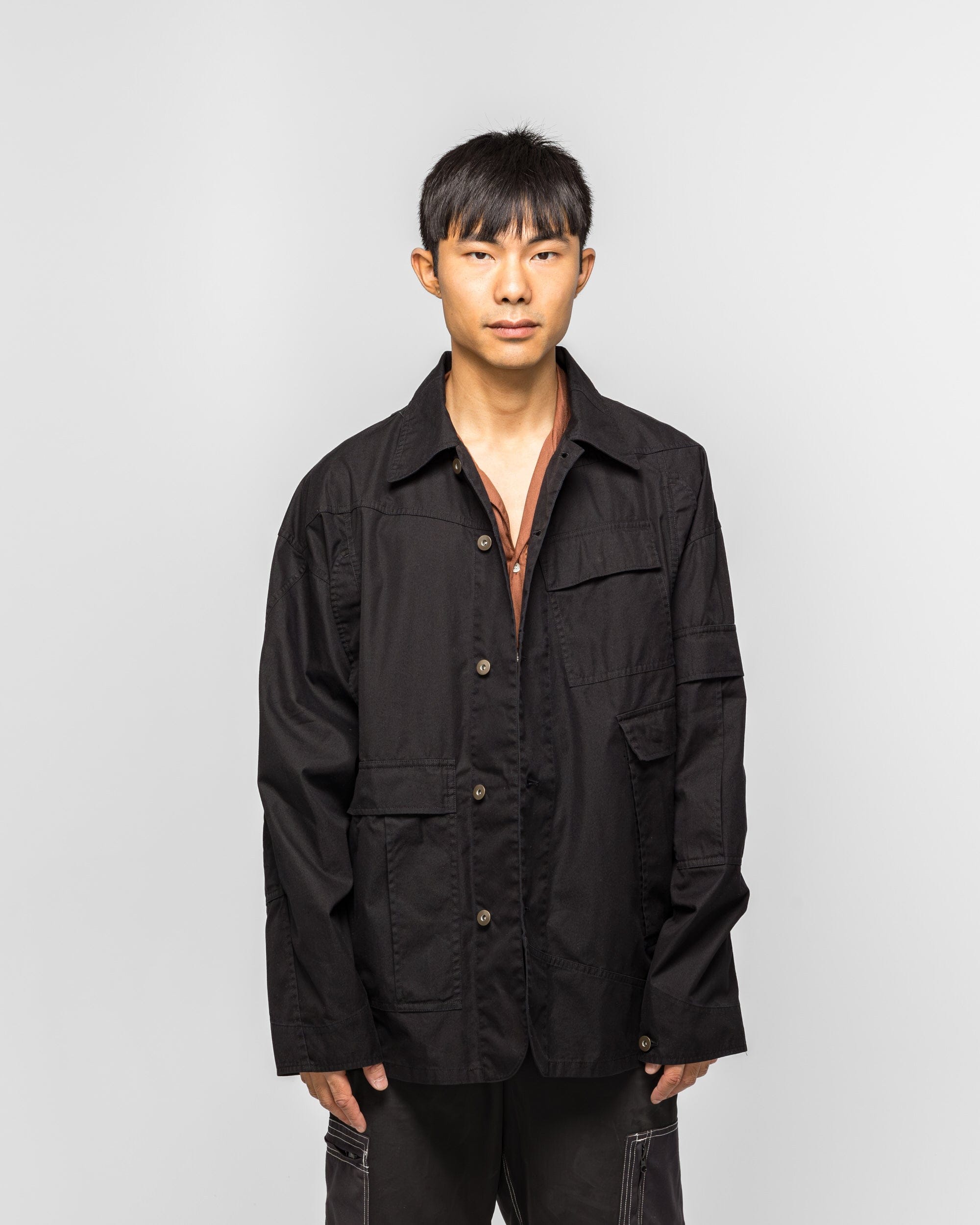 NOMARHYTHM TEXTILE Rebuild Coverall Jacket x Needles - Black