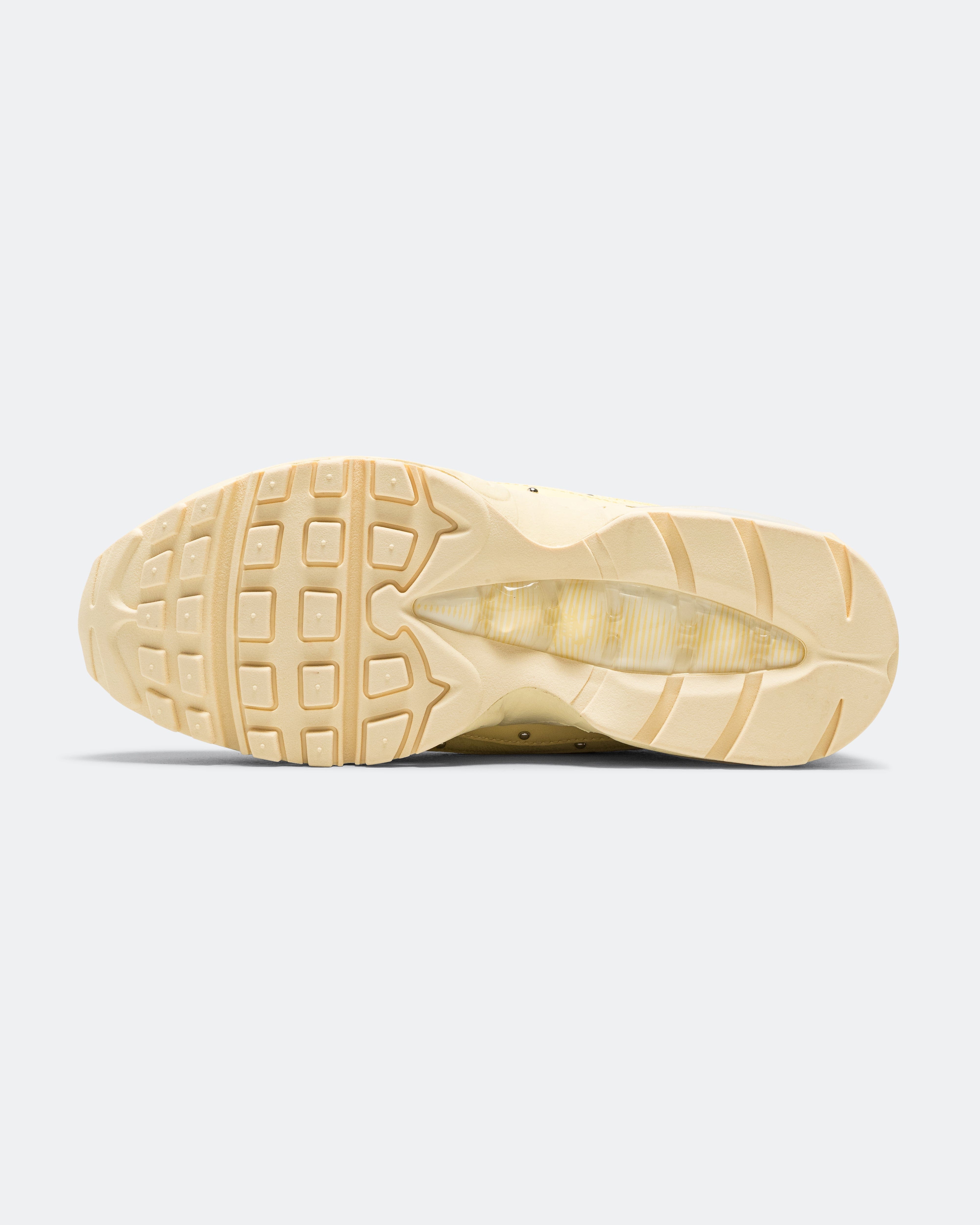 Nike Womens Air Max 95 Big Bubble - Soft Yellow/Metallic Silver-Alabaster