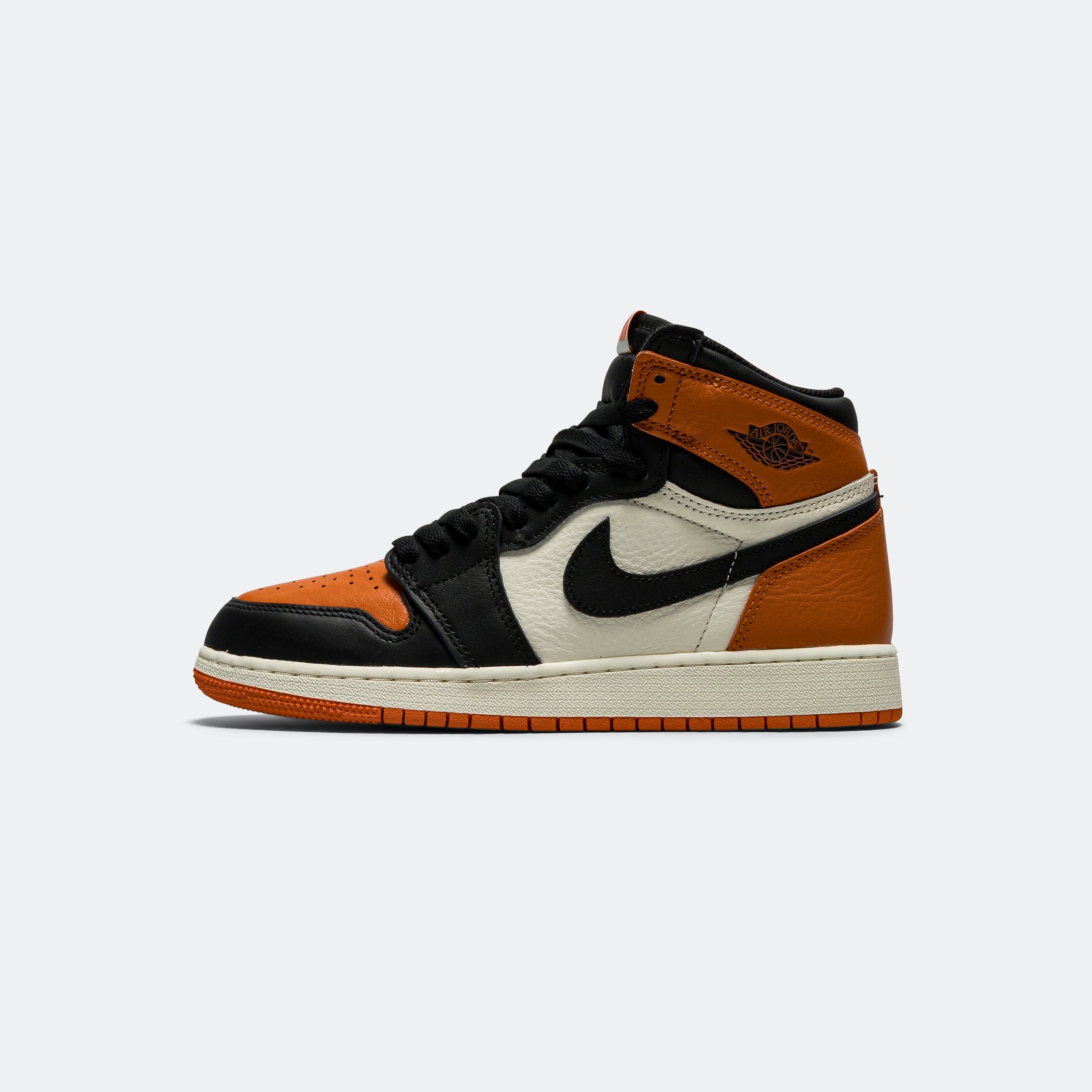 Air Jordan 1 Retro High OG GS - Black/Black-Sail-Starfish