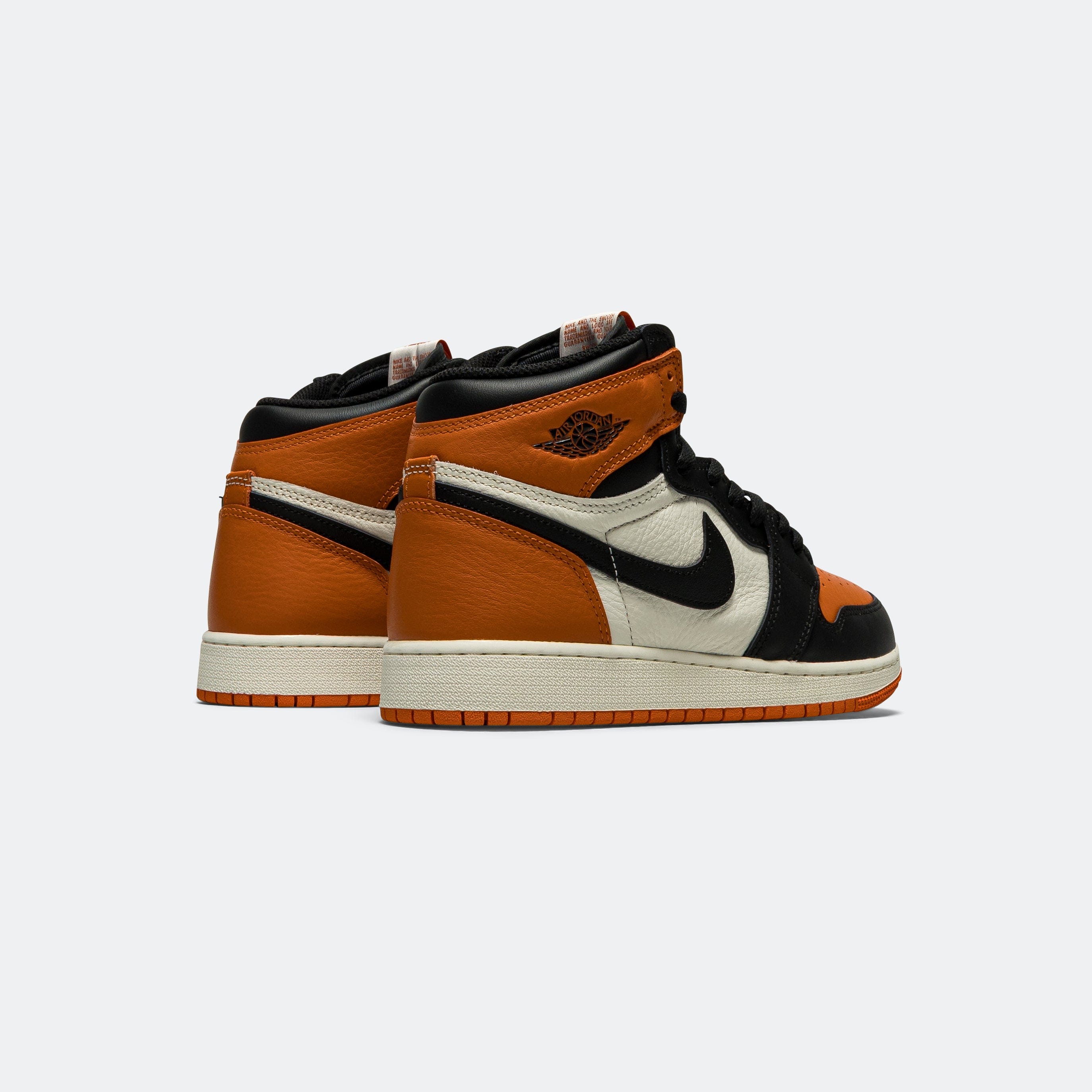 Air Jordan 1 Retro High OG GS - Black/Black-Sail-Starfish