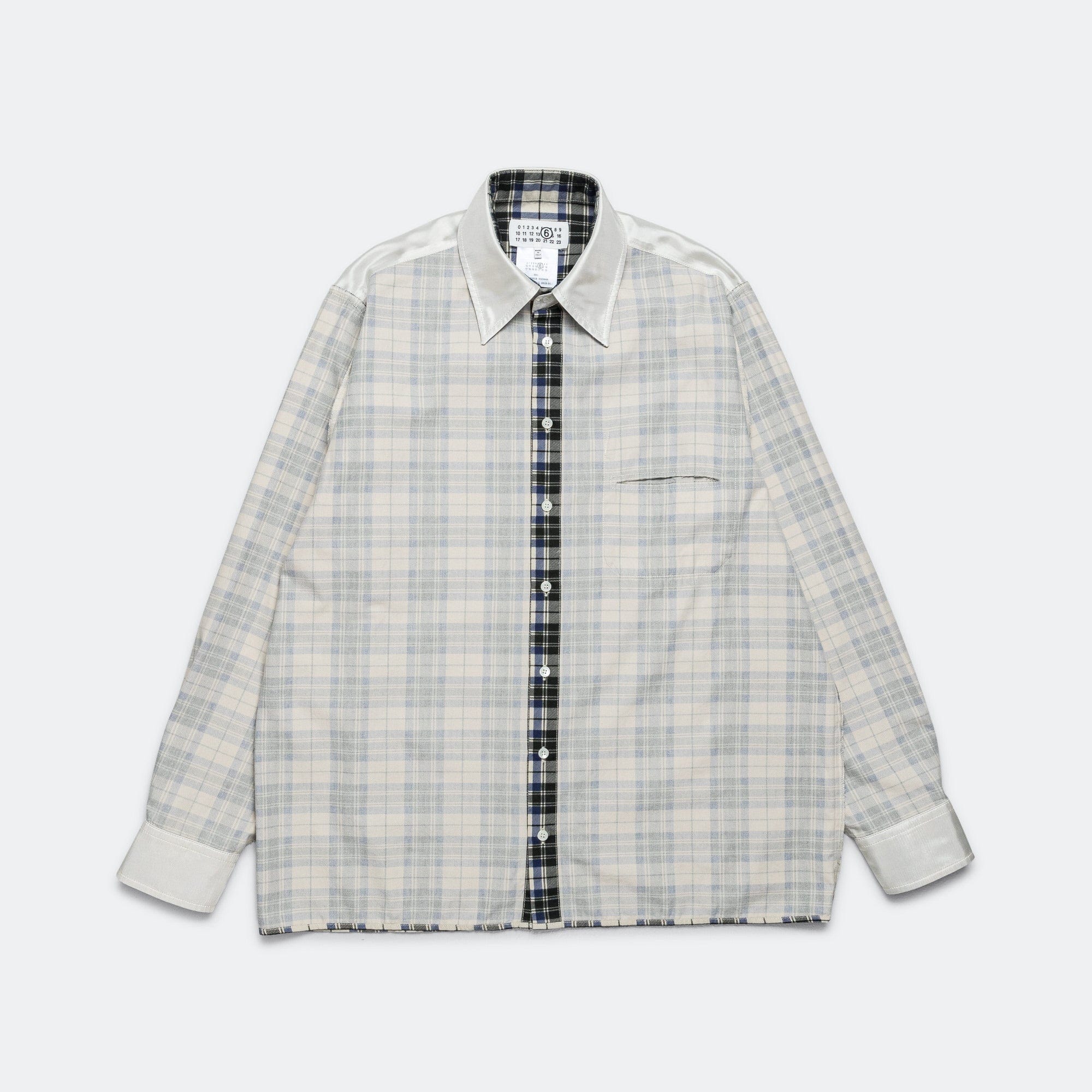 MM6 Reversible Checkered Shirt - Black/White
