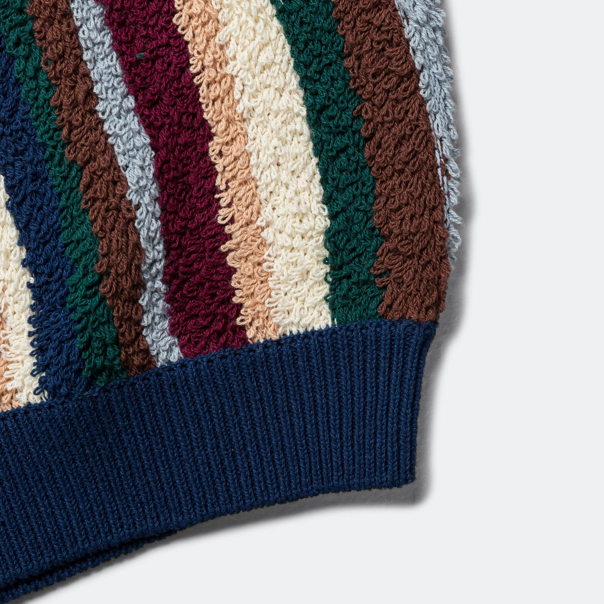thisisneverthat Striped Knit Vest - Navy