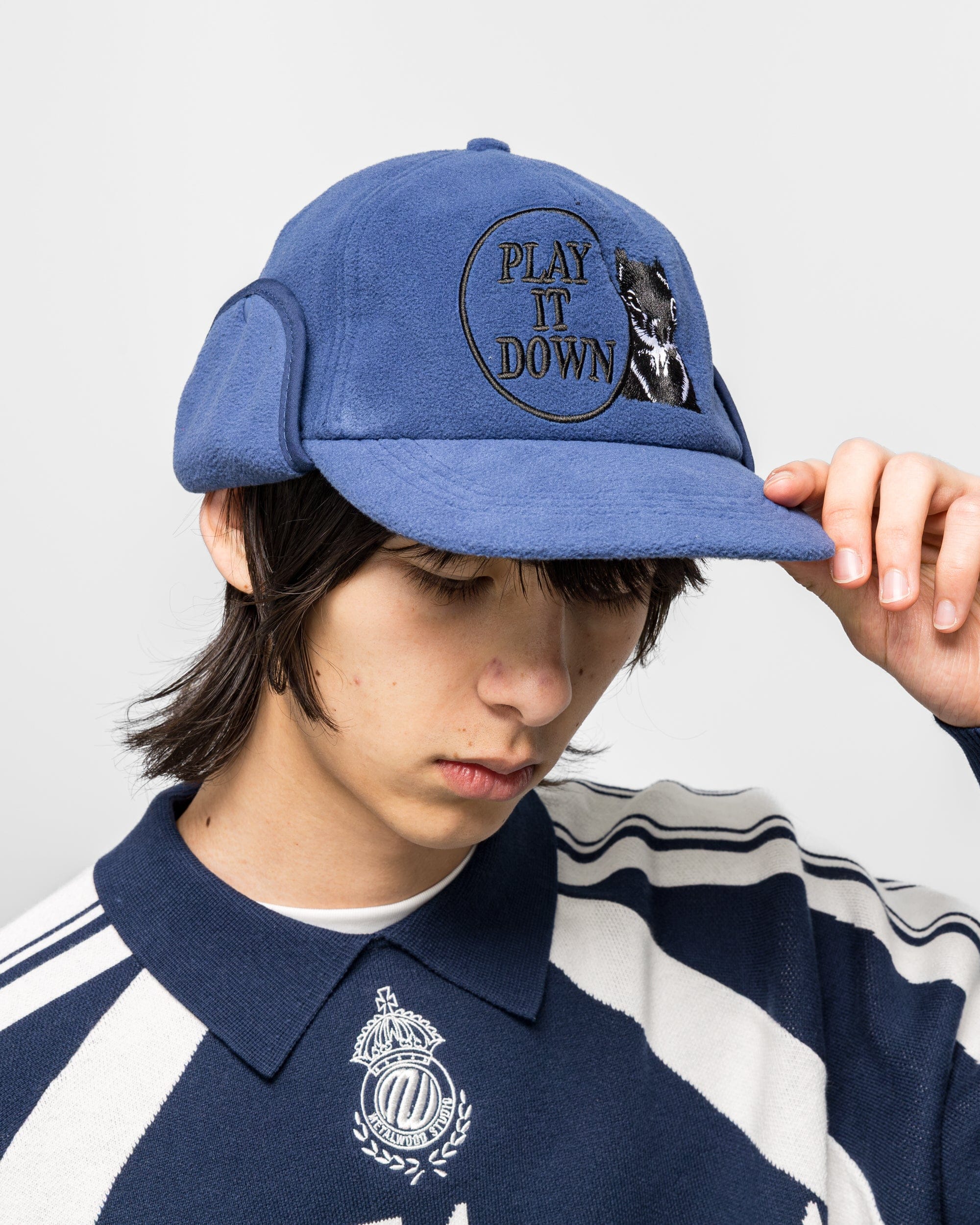 Metalwood Play It Down Trapper Hat - Blue