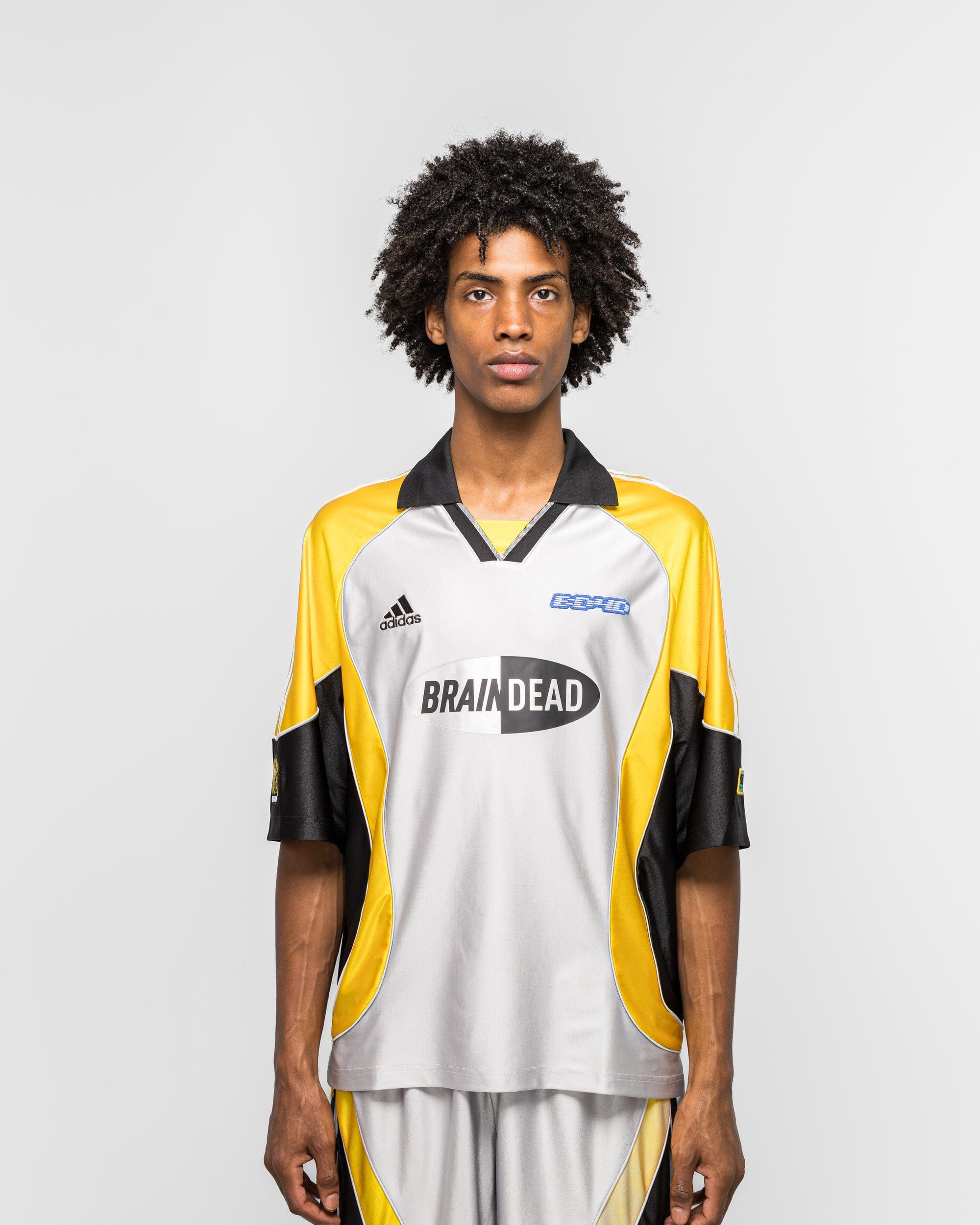 adidas Football Jersey x Braindead - Silver Metallic