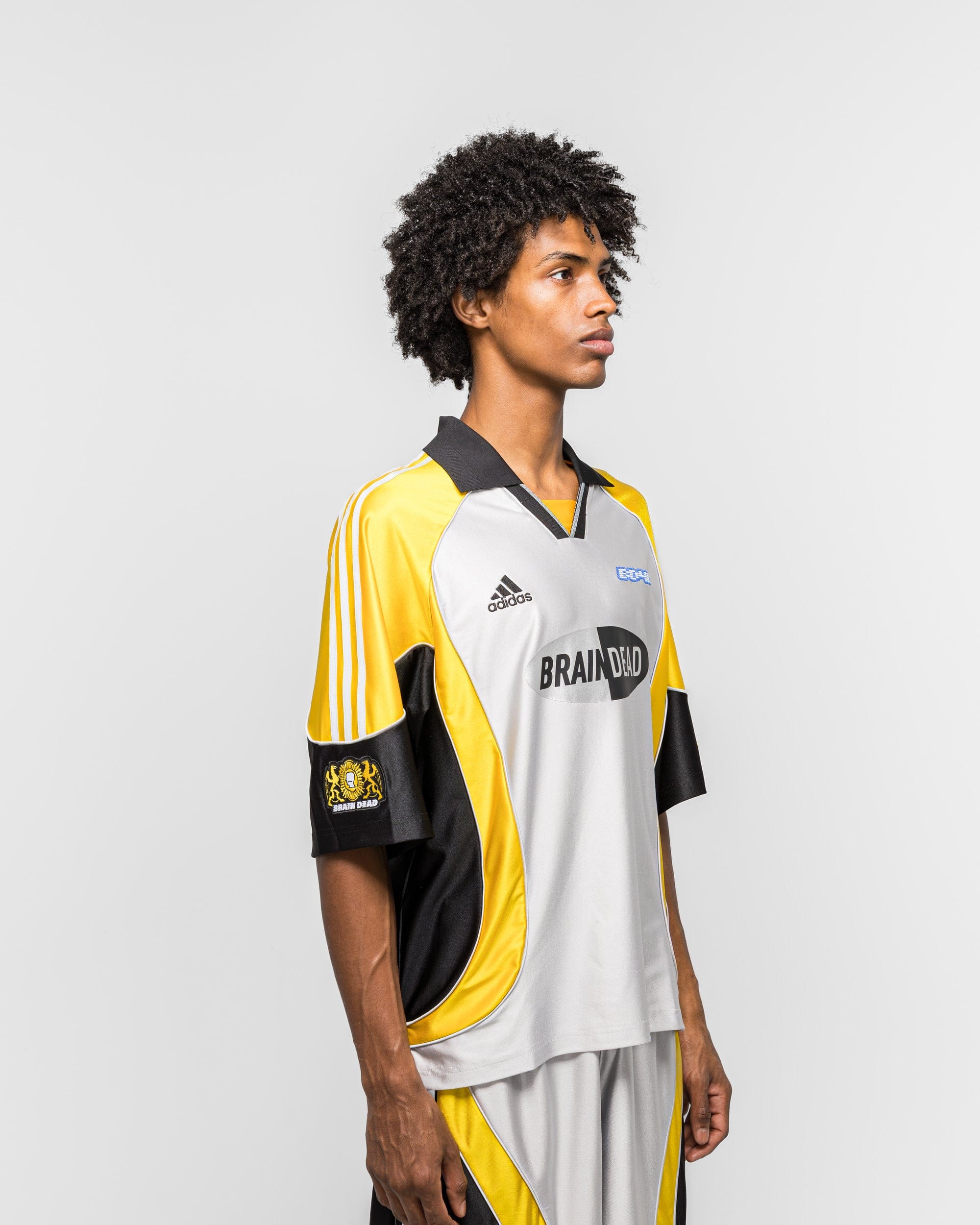 adidas Football Jersey x Braindead - Silver Metallic